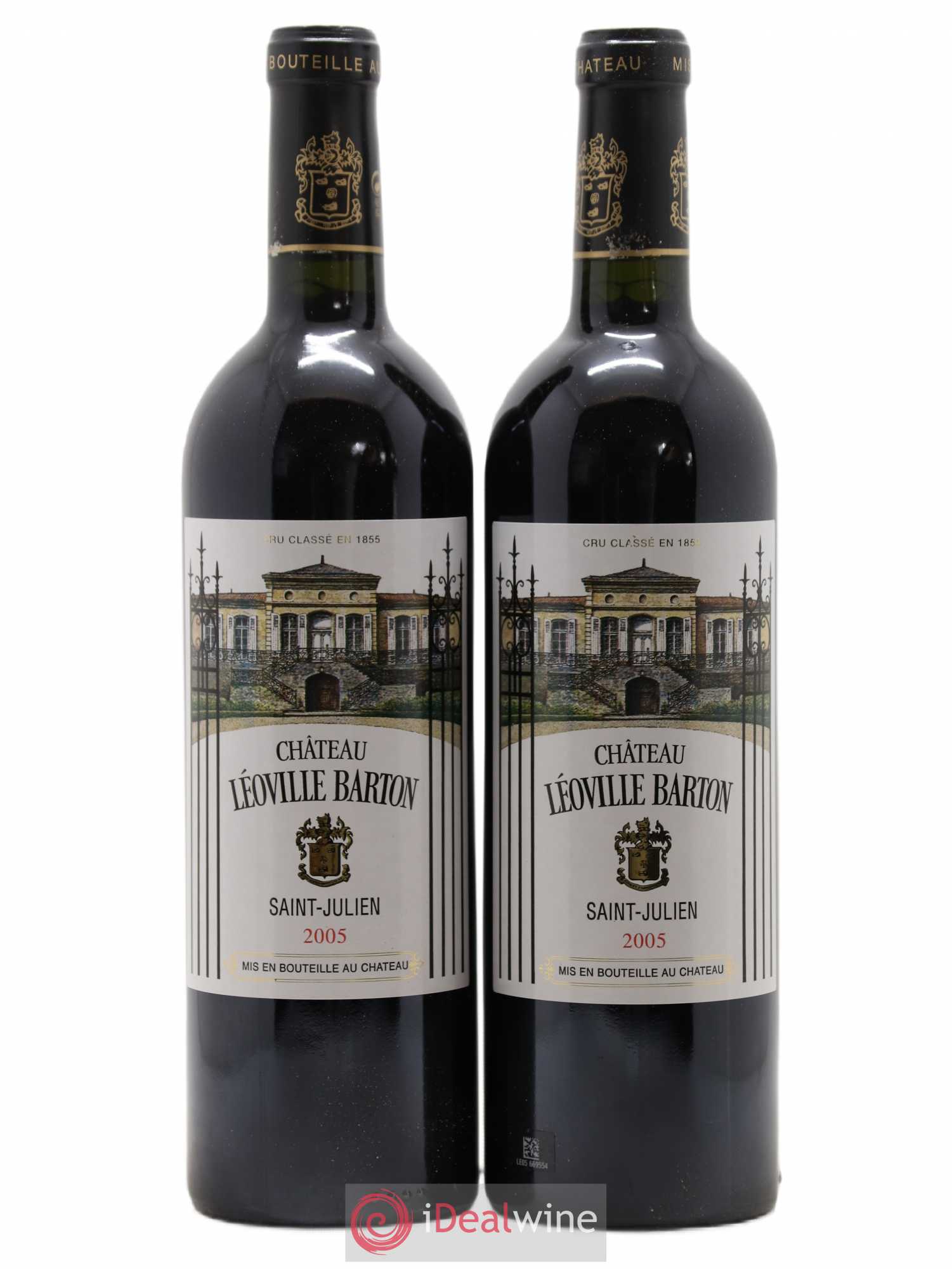 Château Léoville Barton 2ème Grand Cru Classé 2005 - Lot de 2 bouteilles - 0
