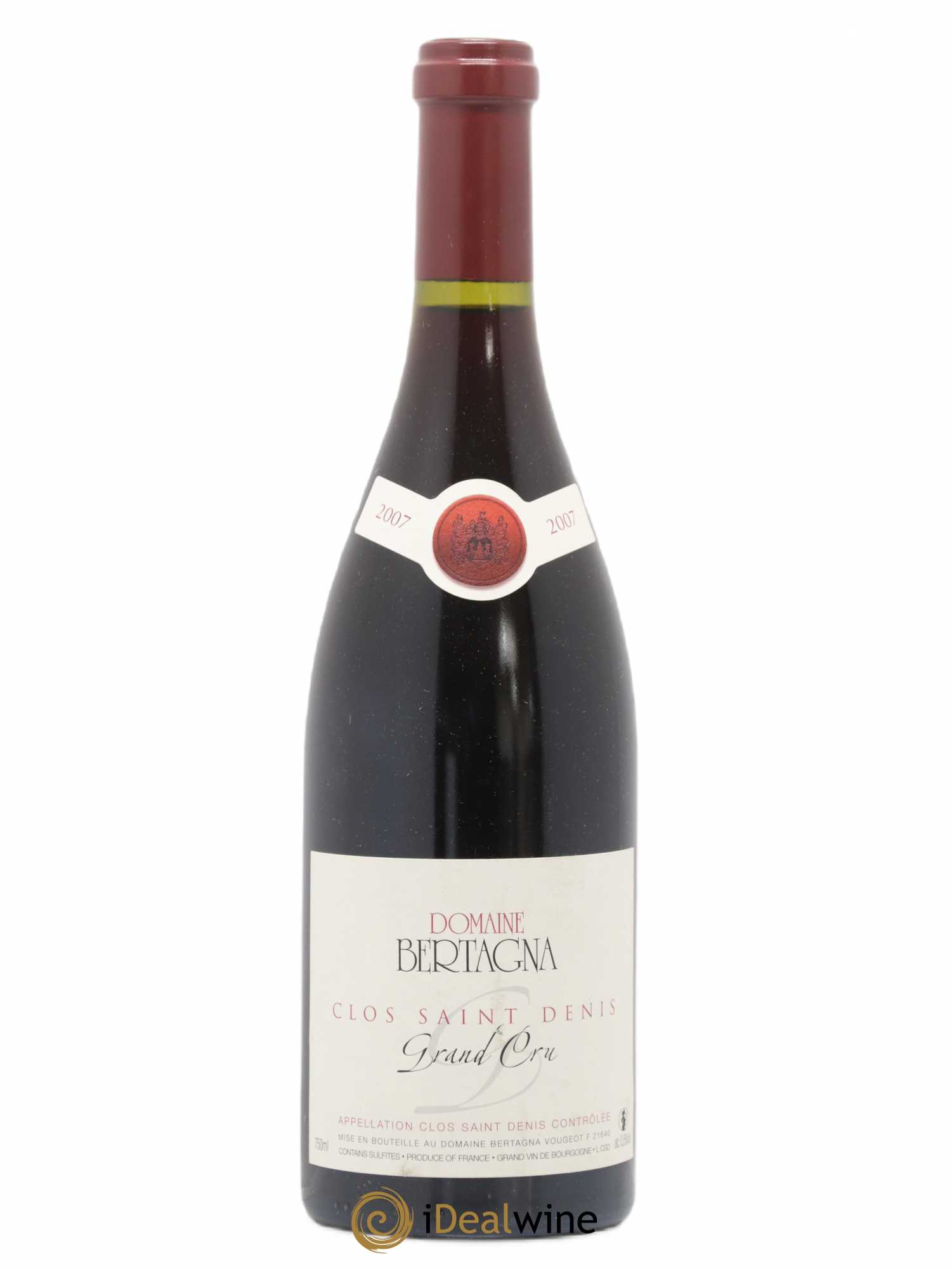 Clos Saint-Denis Grand Cru Bertagna 2007 - Lot de 1 bouteille - 0