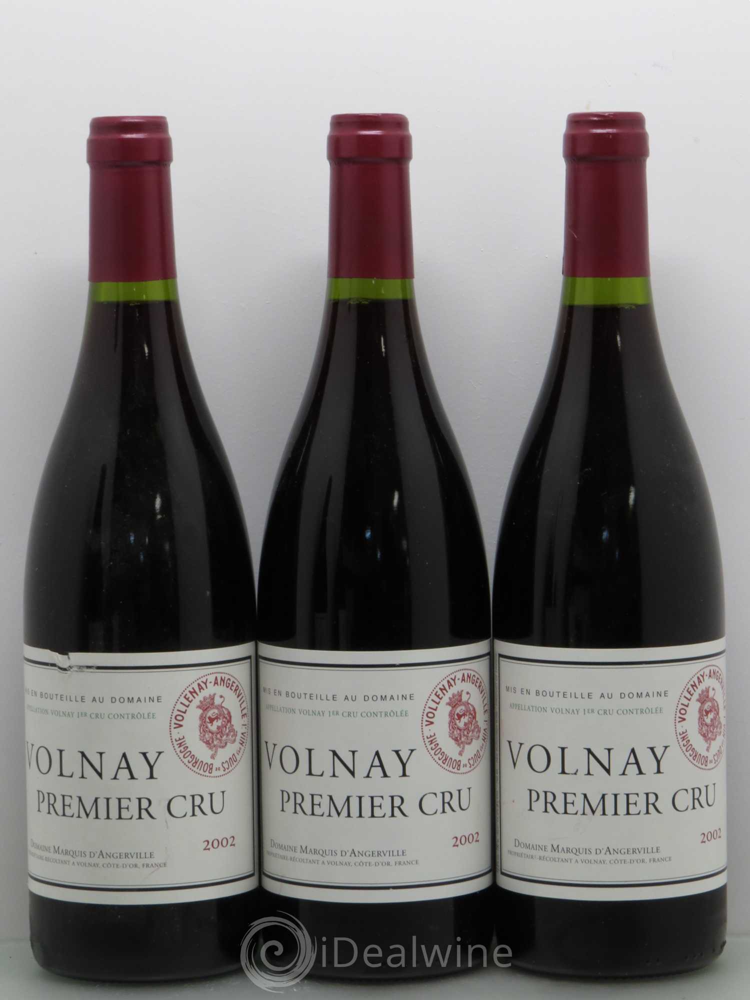 Volnay 1er Cru Marquis d'Angerville (Domaine) 2002 - Lot de 5 bouteilles - 1