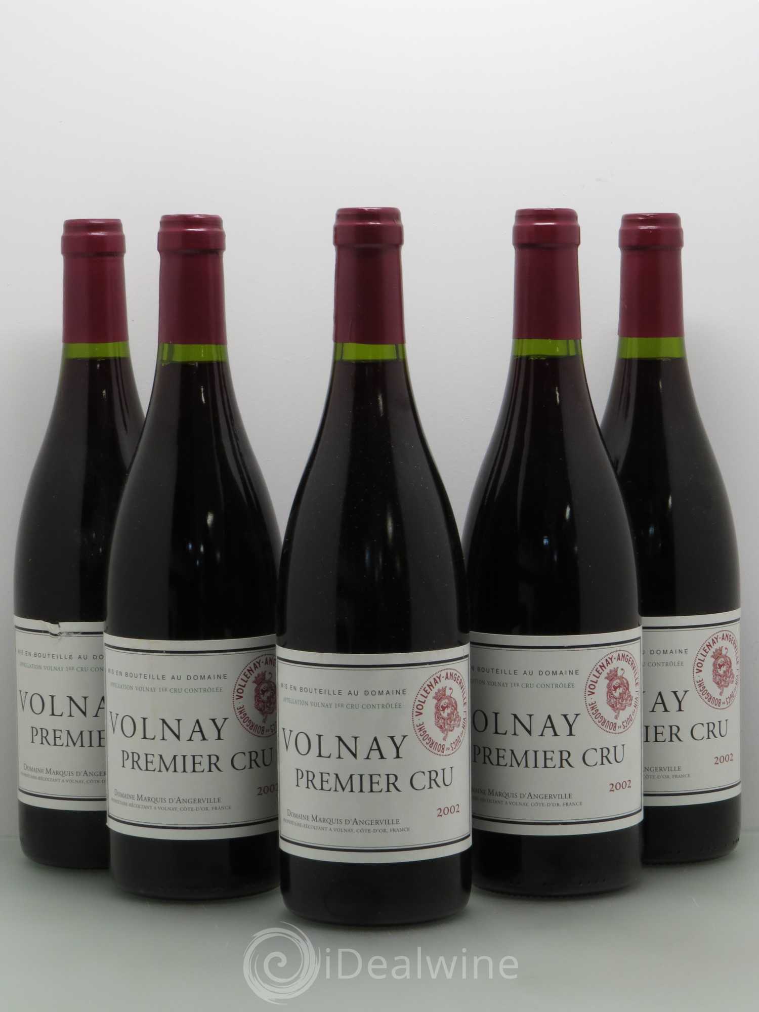 Volnay 1er Cru Marquis d'Angerville (Domaine) 2002 - Lot de 5 bouteilles - 0