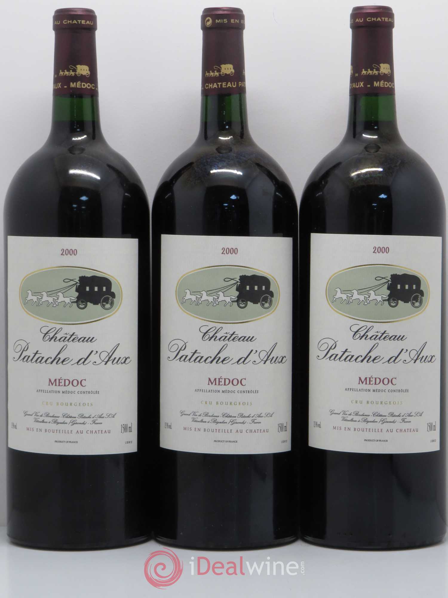 Château Patache d'Aux Cru Bourgeois 2000 - Lot de 6 magnums - 1