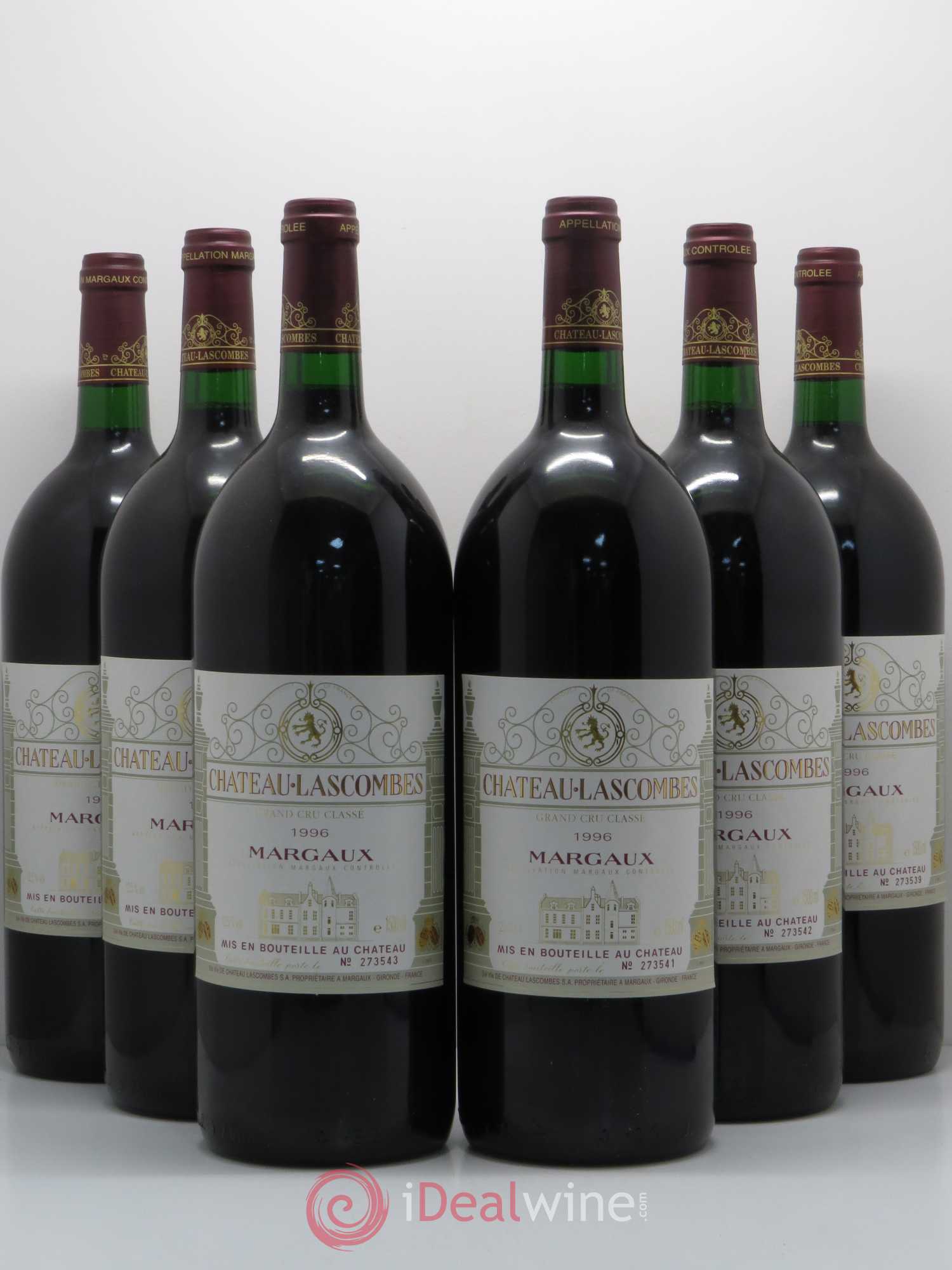 Château Lascombes 2ème Grand Cru Classé 1996 - Lot de 6 magnums - 0