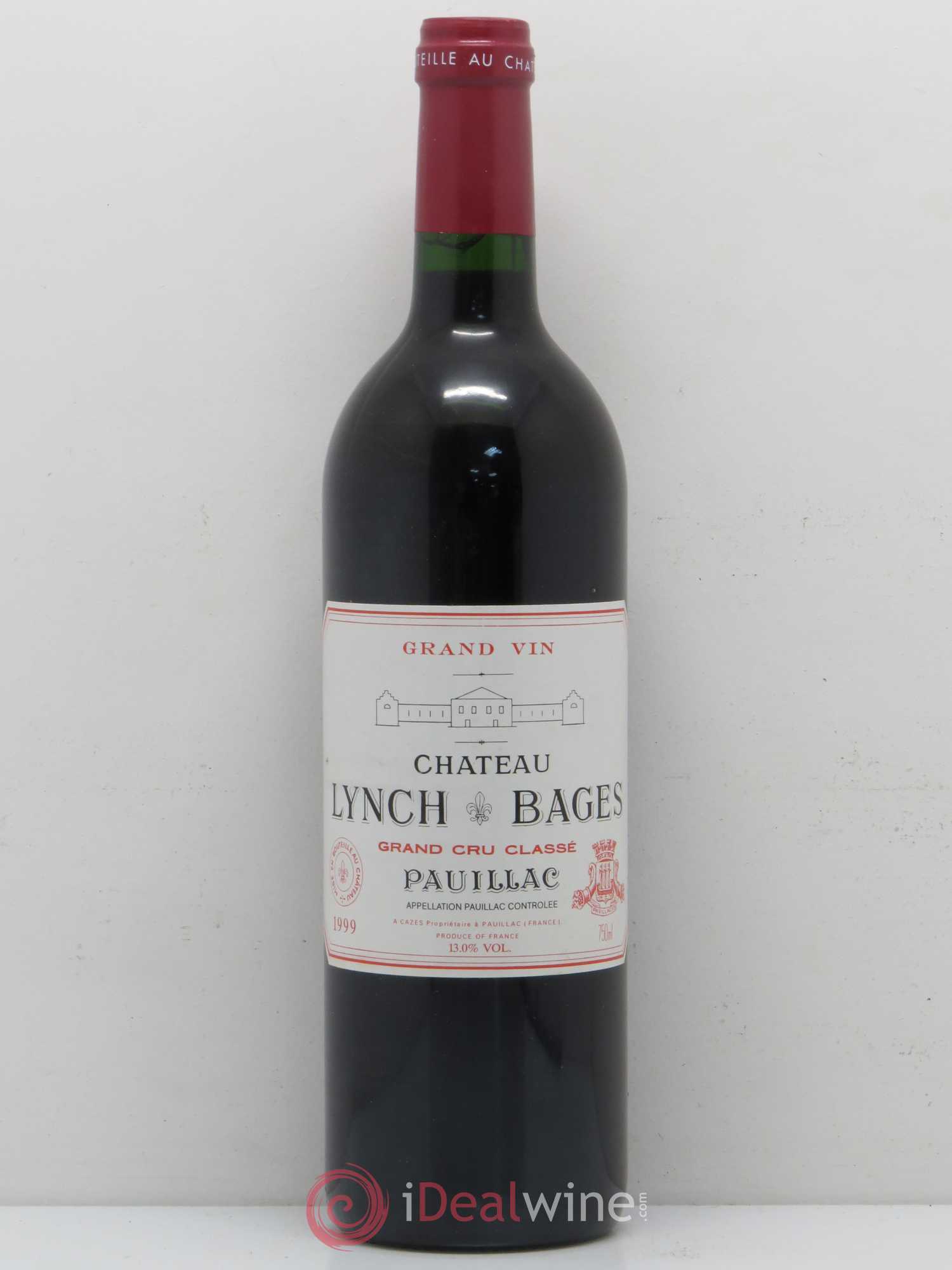 Château Lynch Bages 5ème Grand Cru Classé 1999 - Lot de 1 bouteille - 0