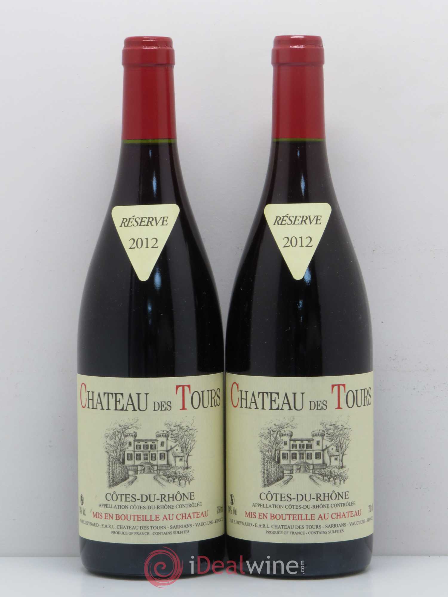 Côtes-du-Rhône Château des Tours Emmanuel Reynaud 2012 - Lot de 5 bouteilles - 2