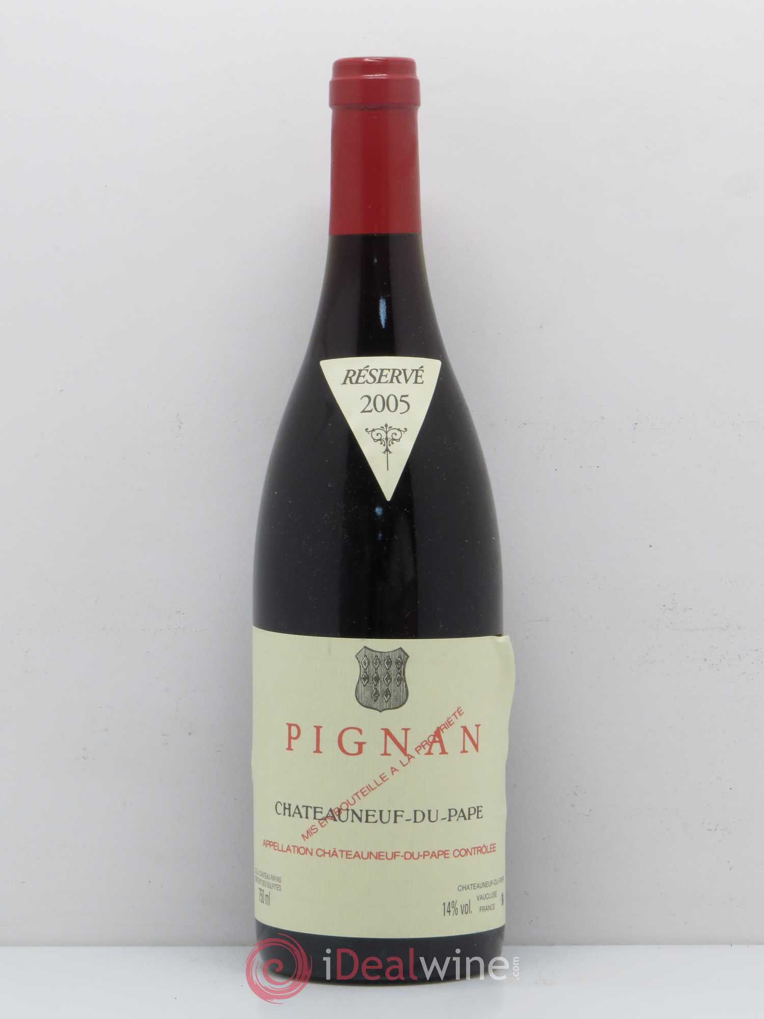 Châteauneuf-du-Pape Pignan Emmanuel Reynaud 2005 - Lot de 1 bouteille - 0