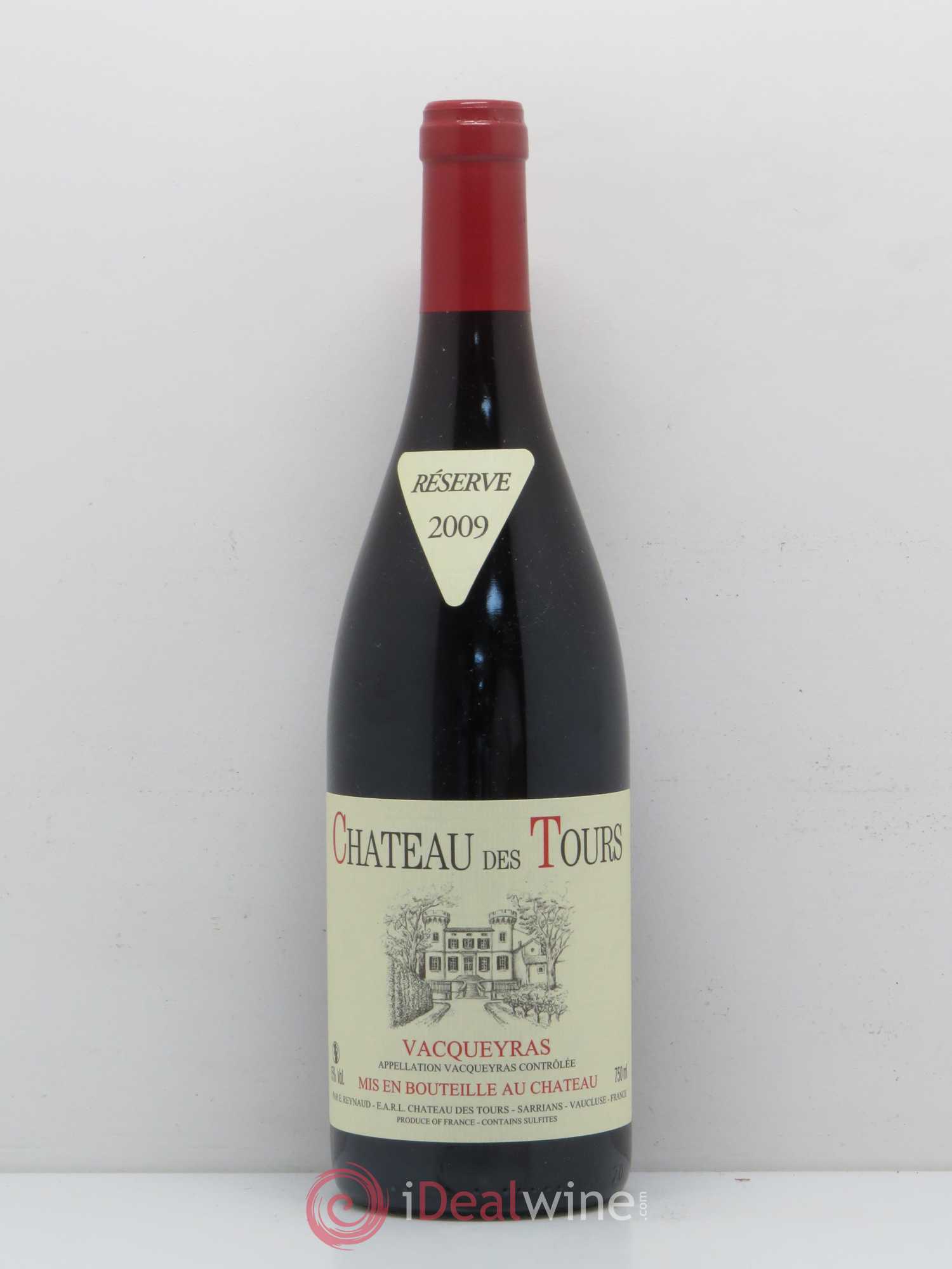 Vacqueyras Château des Tours Emmanuel Reynaud 2009 - Lot de 1 bouteille - 0
