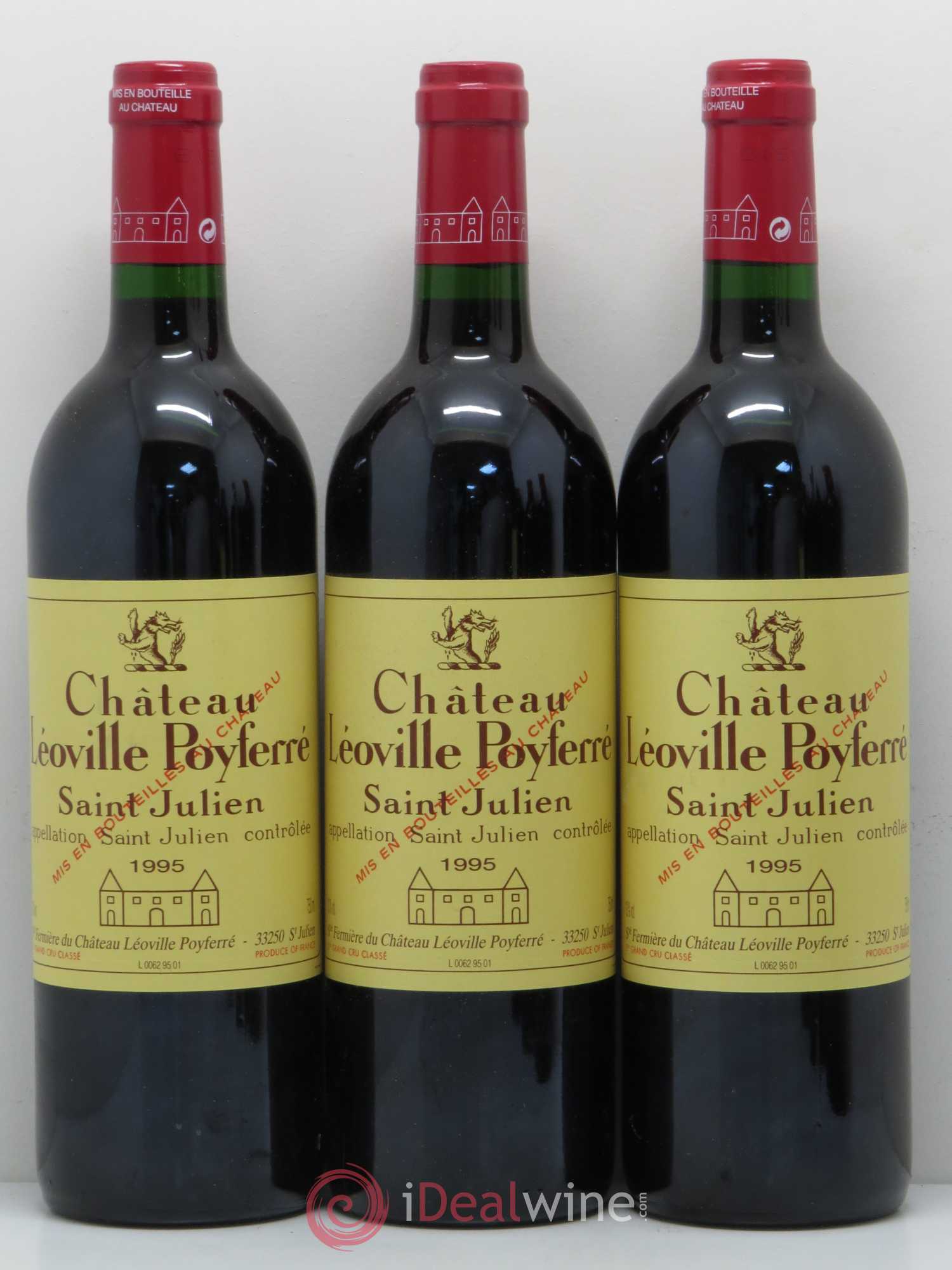 Château Léoville Poyferré 2ème Grand Cru Classé 1995 - Lot de 12 bouteilles - 1