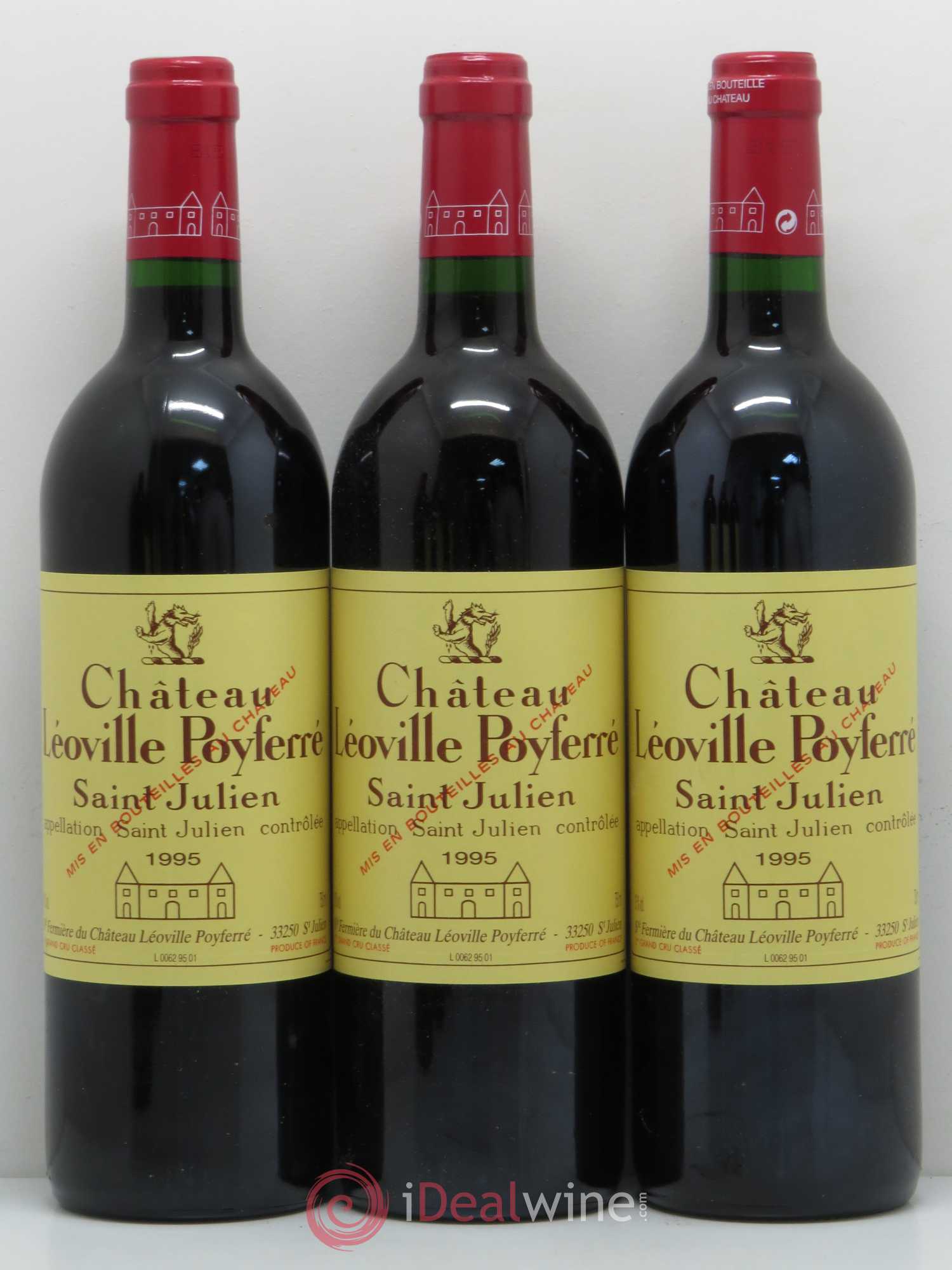 Château Léoville Poyferré 2ème Grand Cru Classé 1995 - Lot de 12 bouteilles - 2