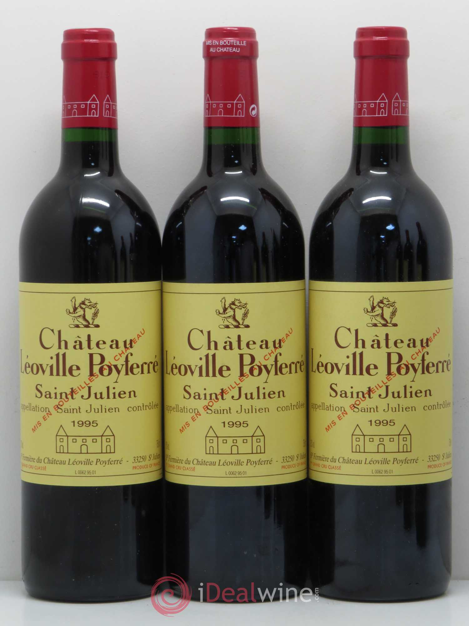 Château Léoville Poyferré 2ème Grand Cru Classé 1995 - Lot de 12 bouteilles - 3