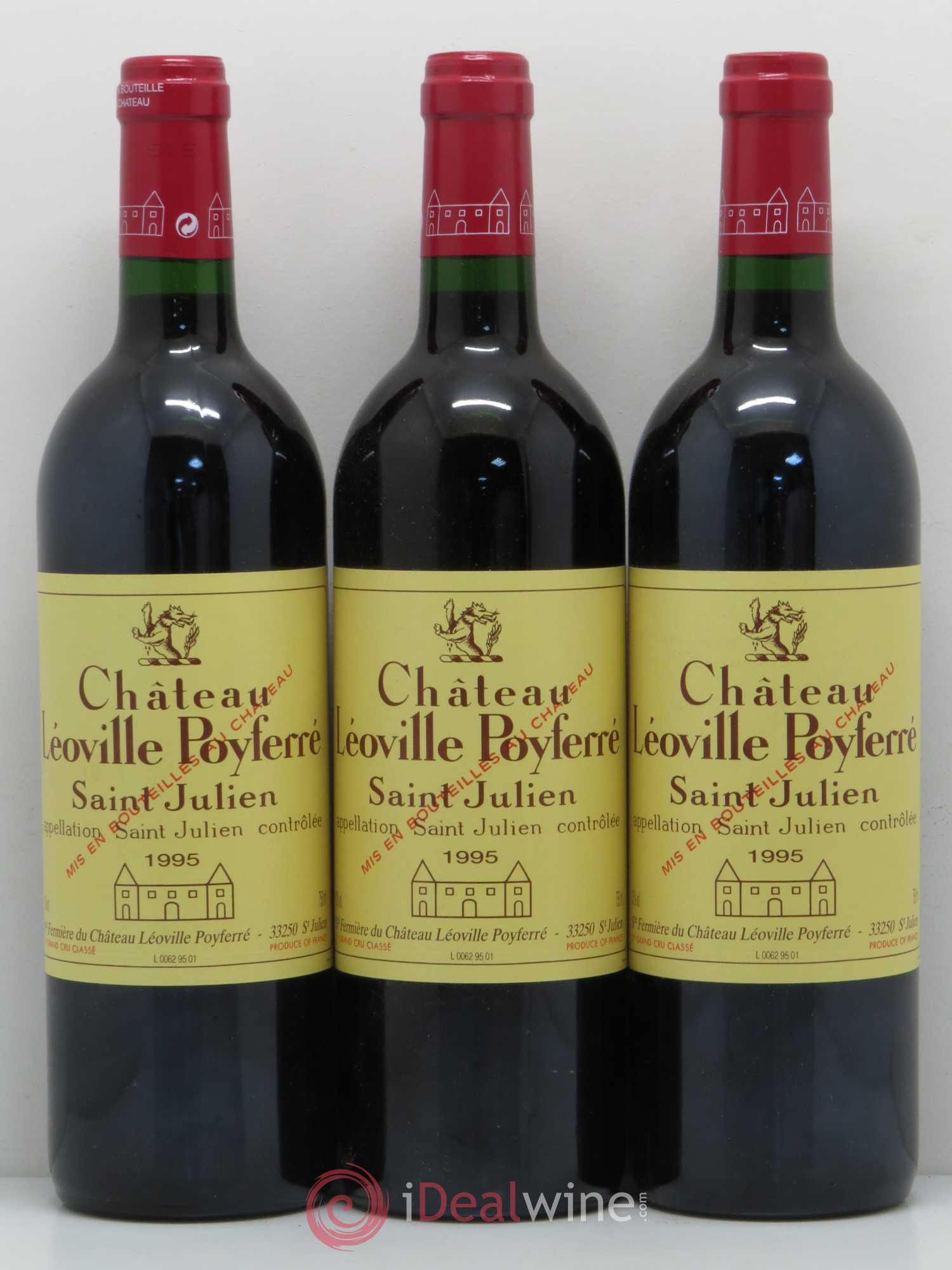 Château Léoville Poyferré 2ème Grand Cru Classé 1995 - Lot de 12 bouteilles - 4