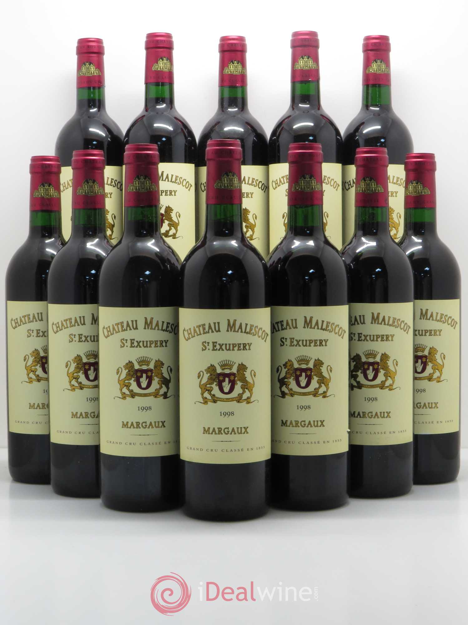 Château Malescot Saint-Exupéry 3ème Grand Cru Classé 1998 - Lot de 12 bouteilles - 0