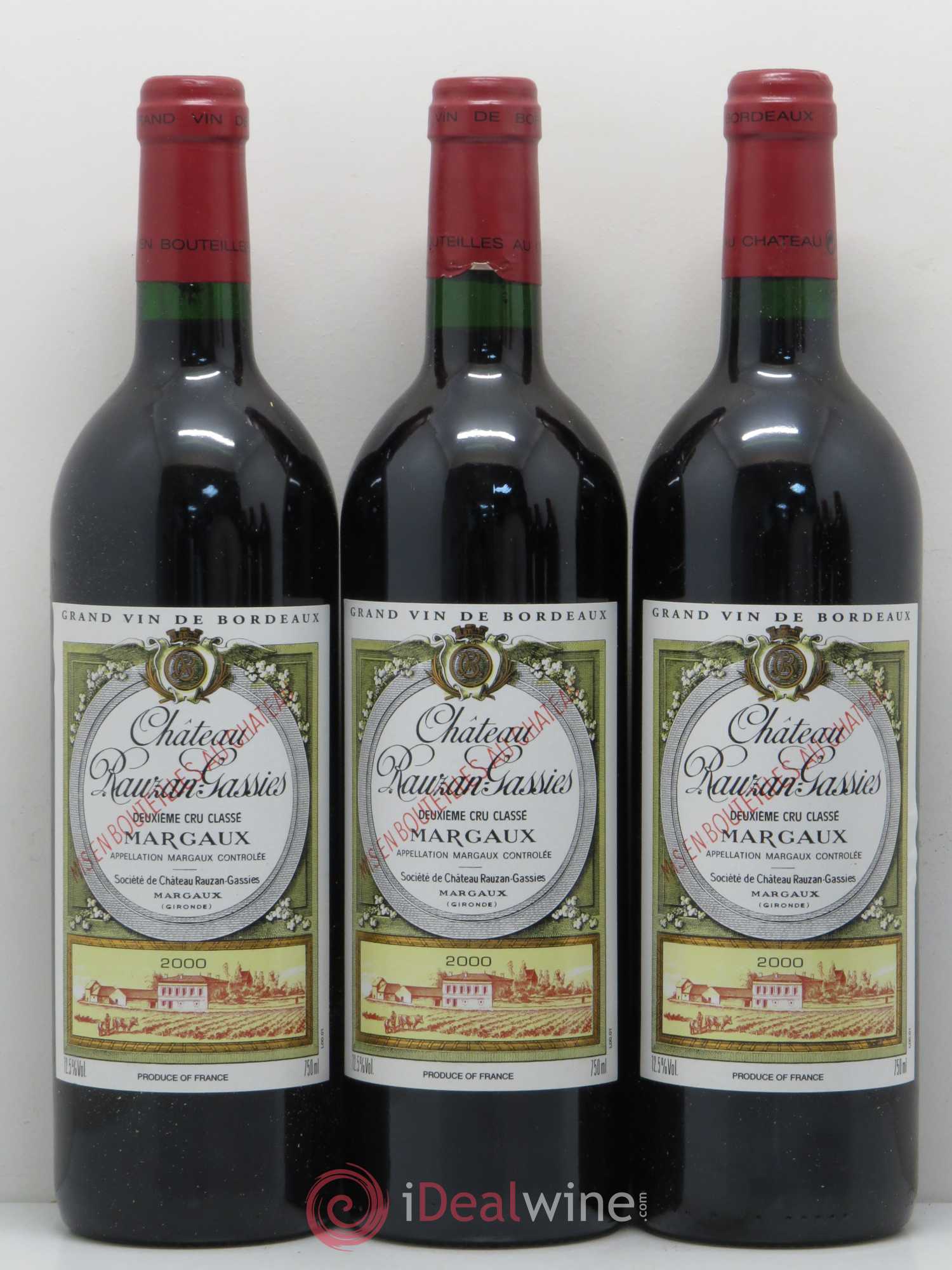 Château Rauzan-Gassies 2ème Grand Cru Classé 2000 - Lot de 12 bouteilles - 3