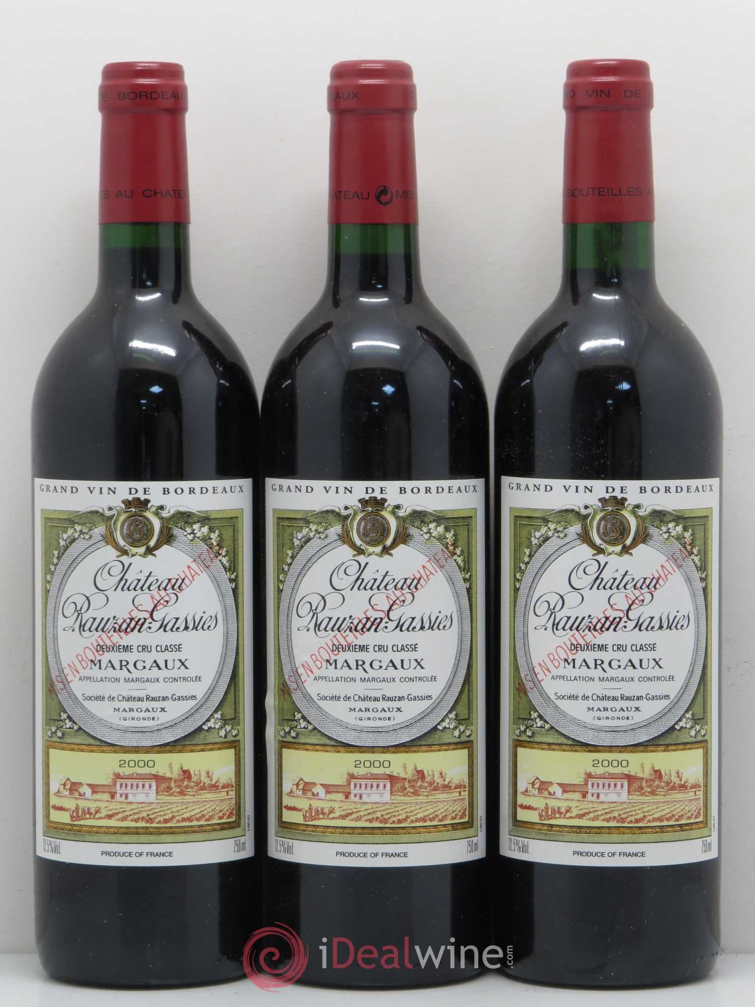 Château Rauzan-Gassies 2ème Grand Cru Classé 2000 - Lot de 12 bouteilles - 4