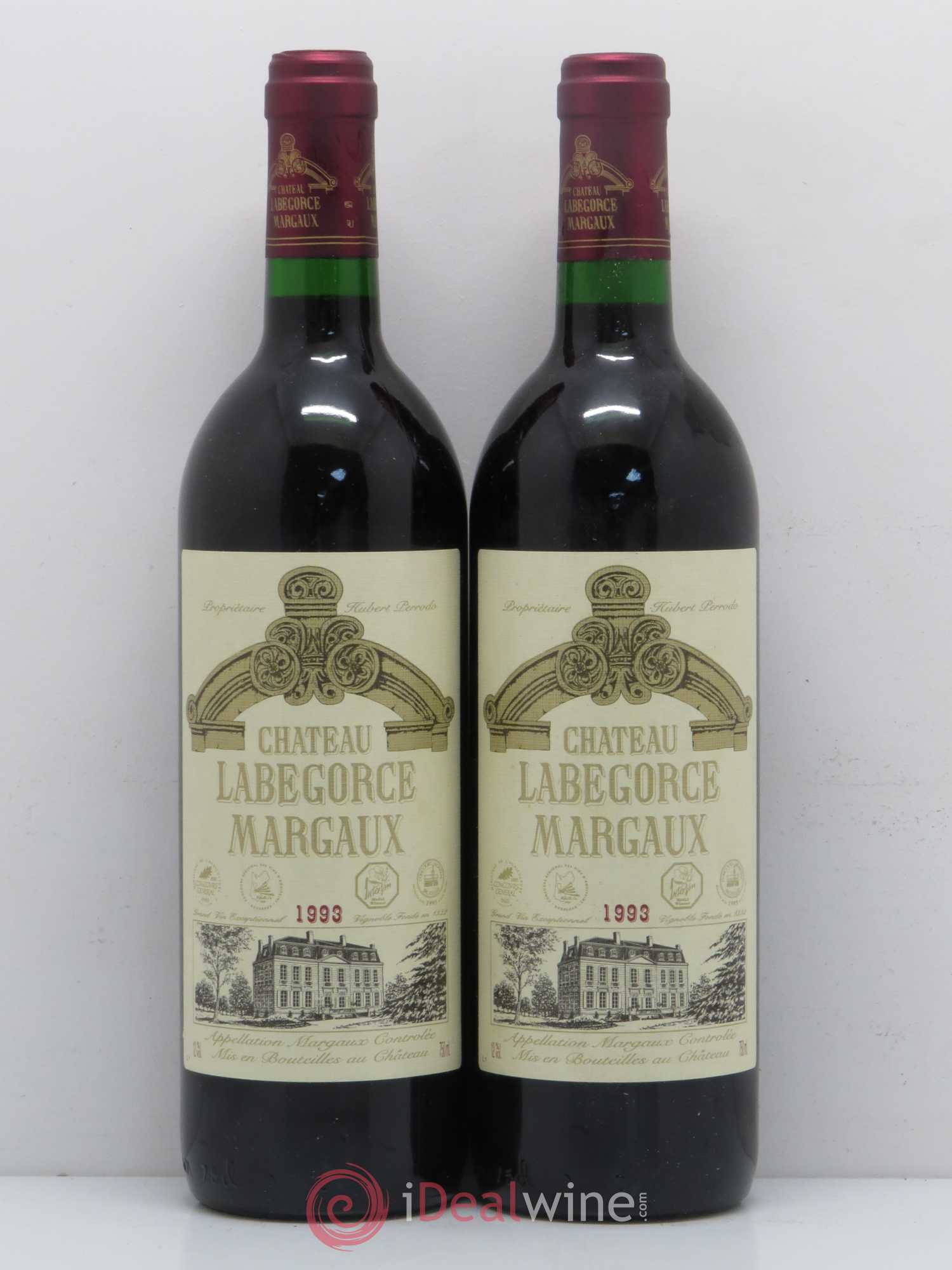Château Labegorce Cru Bourgeois 1993 - Lot de 2 bouteilles - 0