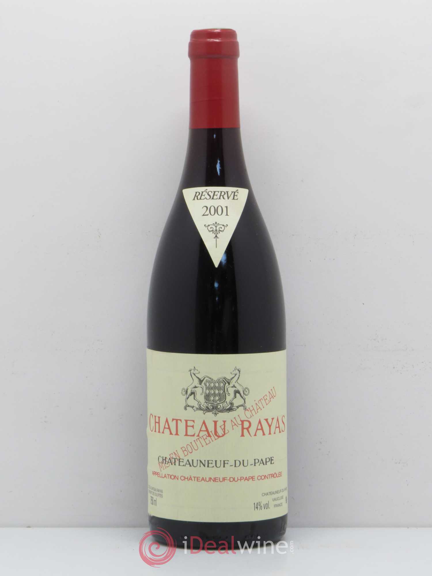 Châteauneuf-du-Pape Château Rayas Emmanuel Reynaud 2001 - Lot de 1 bouteille - 0