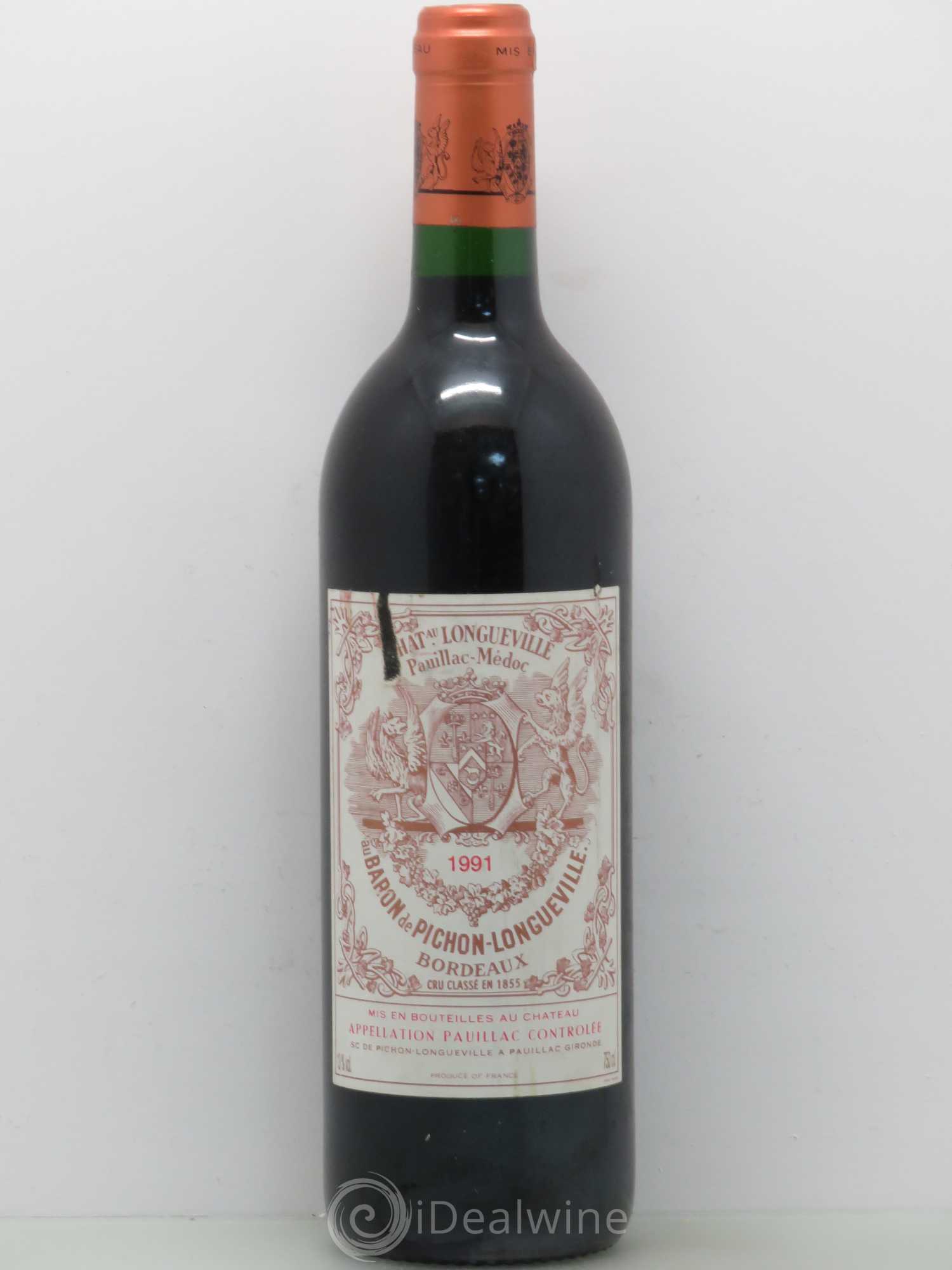 Pichon Longueville Baron 2ème Grand Cru Classé 1991 - Lot de 1 bouteille - 0