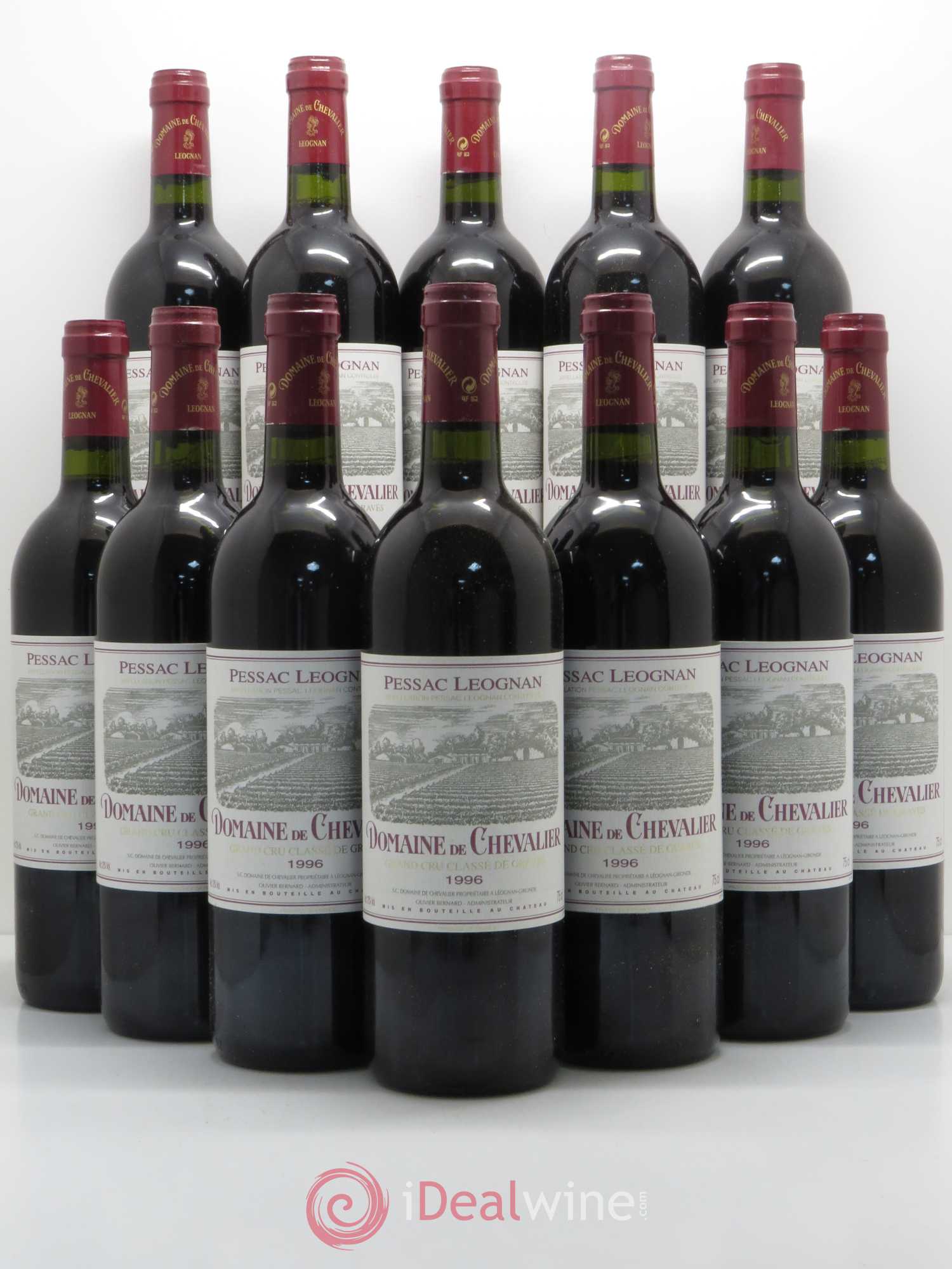 Domaine de Chevalier Cru Classé de Graves 1996 - Lot de 12 bouteilles - 0