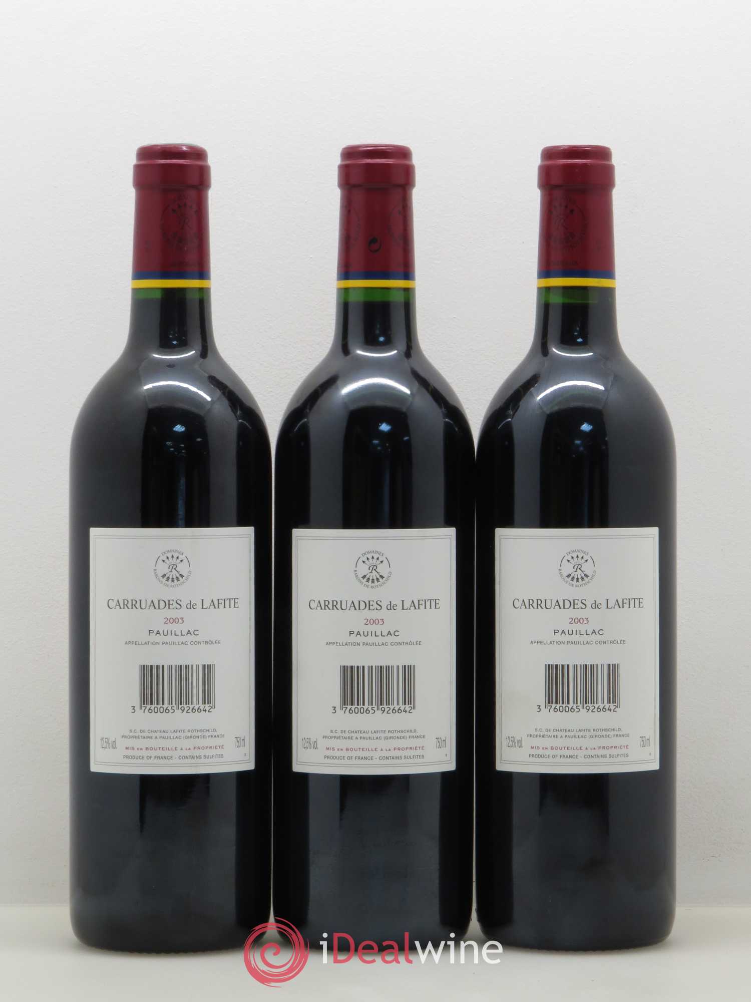 Carruades de Lafite Rothschild Second Vin 2003 - Lot de 6 bouteilles - 4