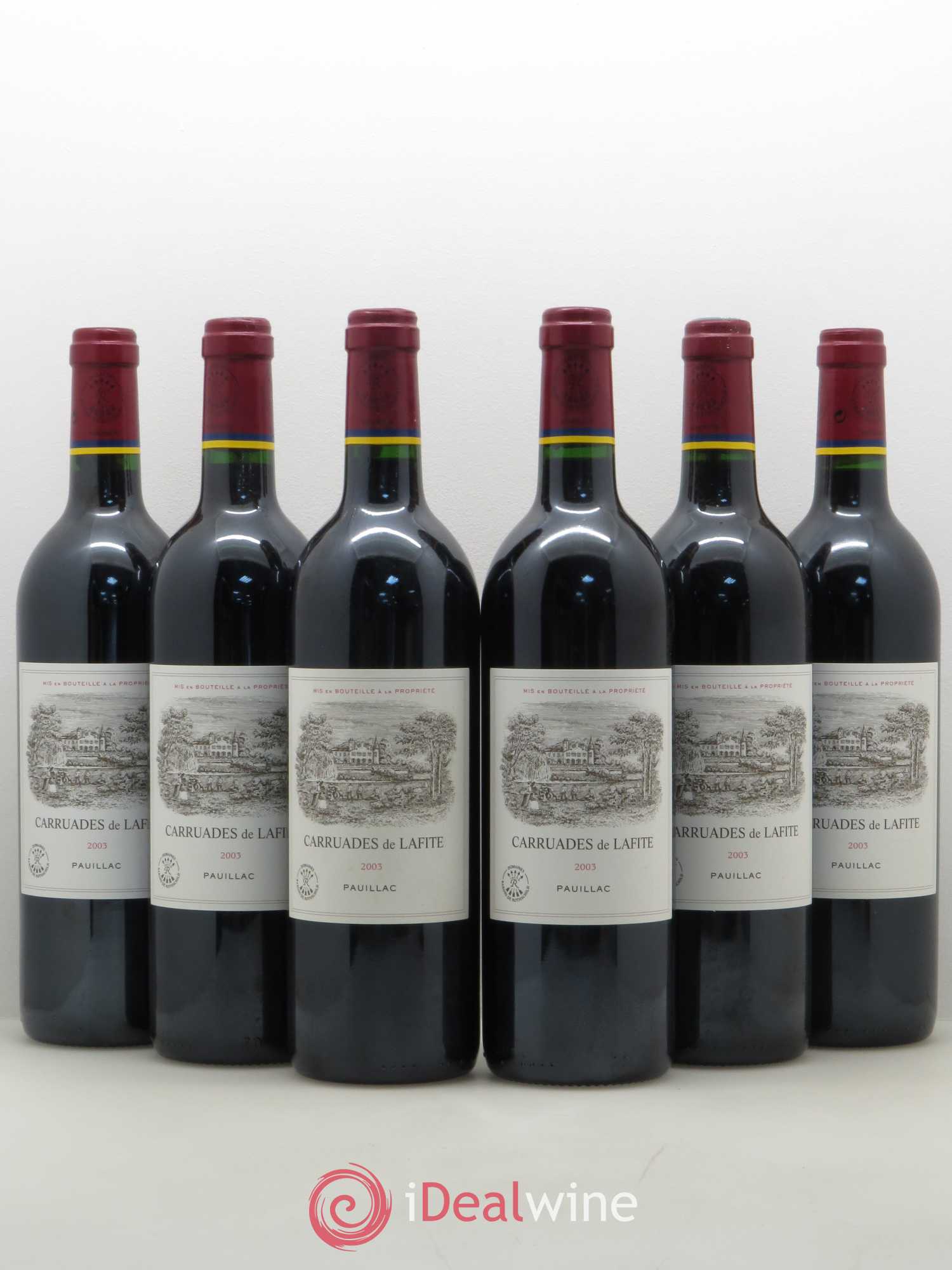 Carruades de Lafite Rothschild Second Vin 2003 - Lot de 6 bouteilles - 0