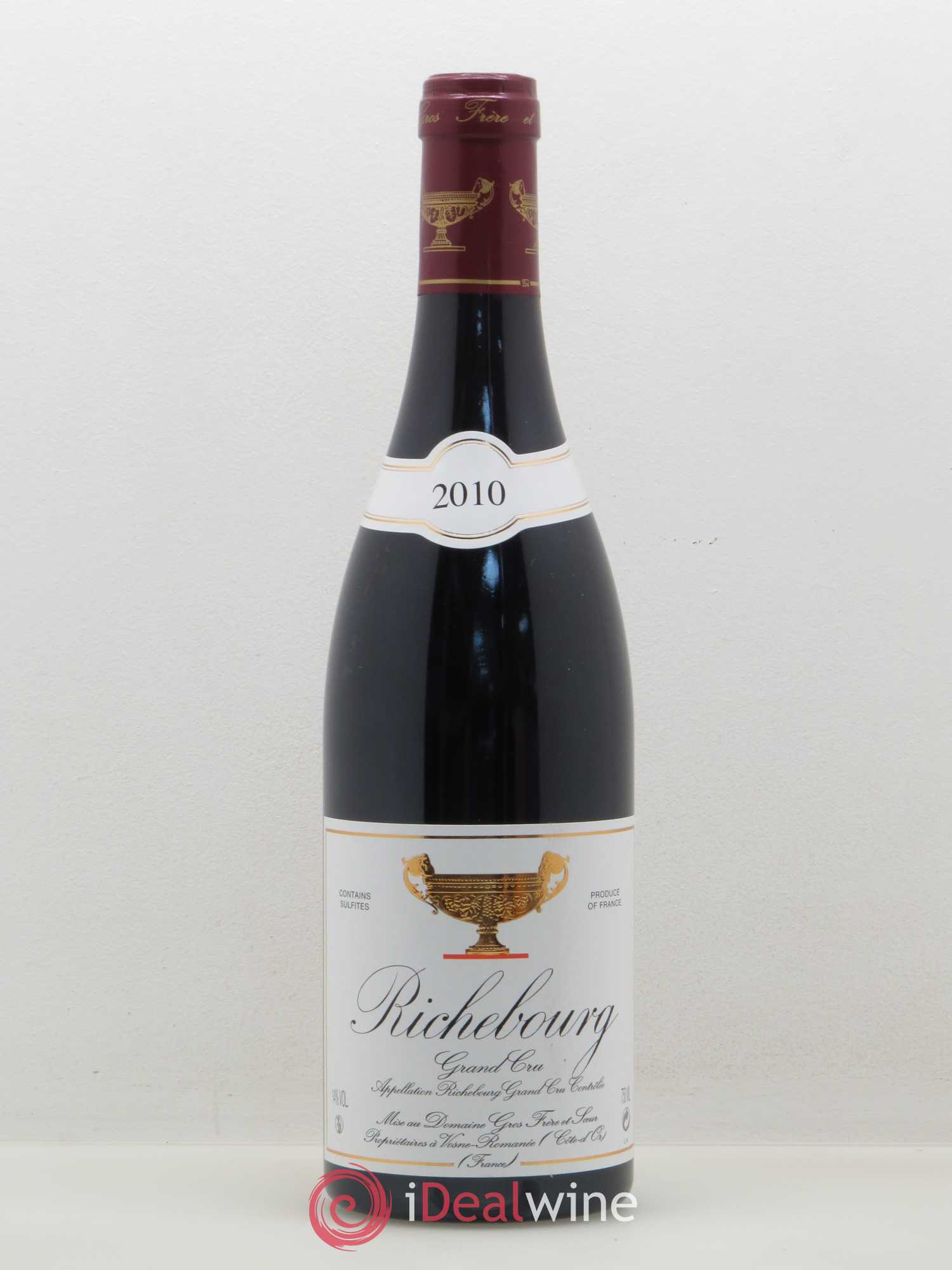 Richebourg Grand Cru Gros Frère & Soeur 2010 - Lot de 1 bouteille - 0