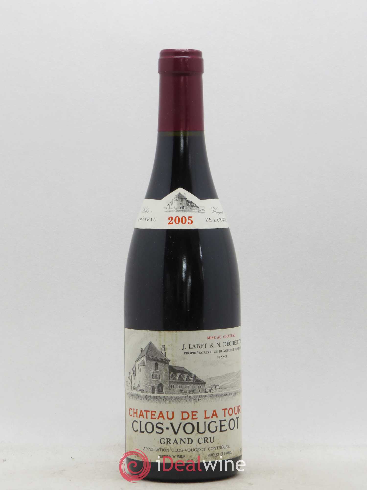 Clos de Vougeot Grand Cru Château de La Tour 2005 - Lot de 1 bouteille - 0