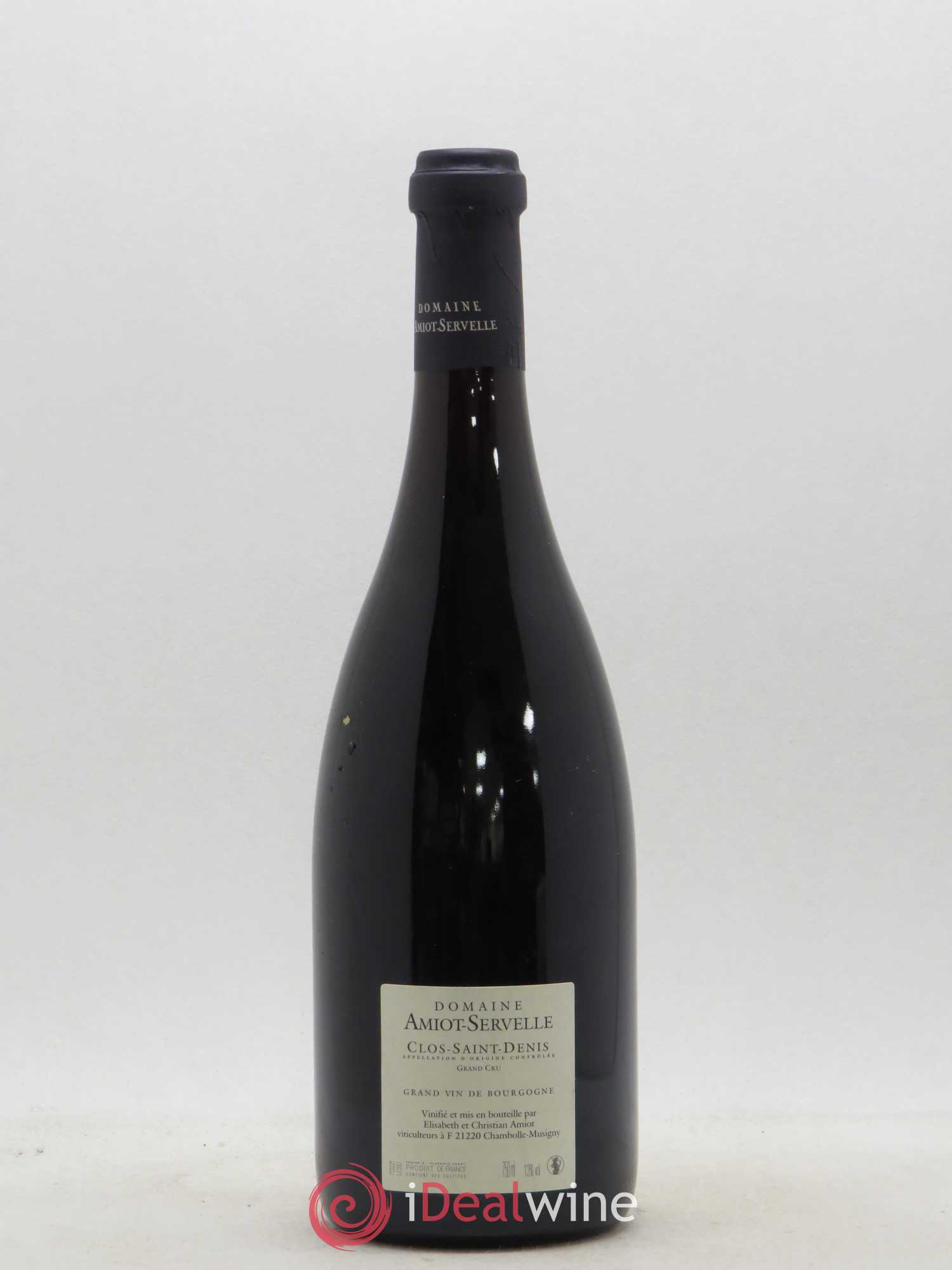 Clos Saint-Denis Grand Cru Amiot Servelle 2010 - Lot de 1 bouteille - 1