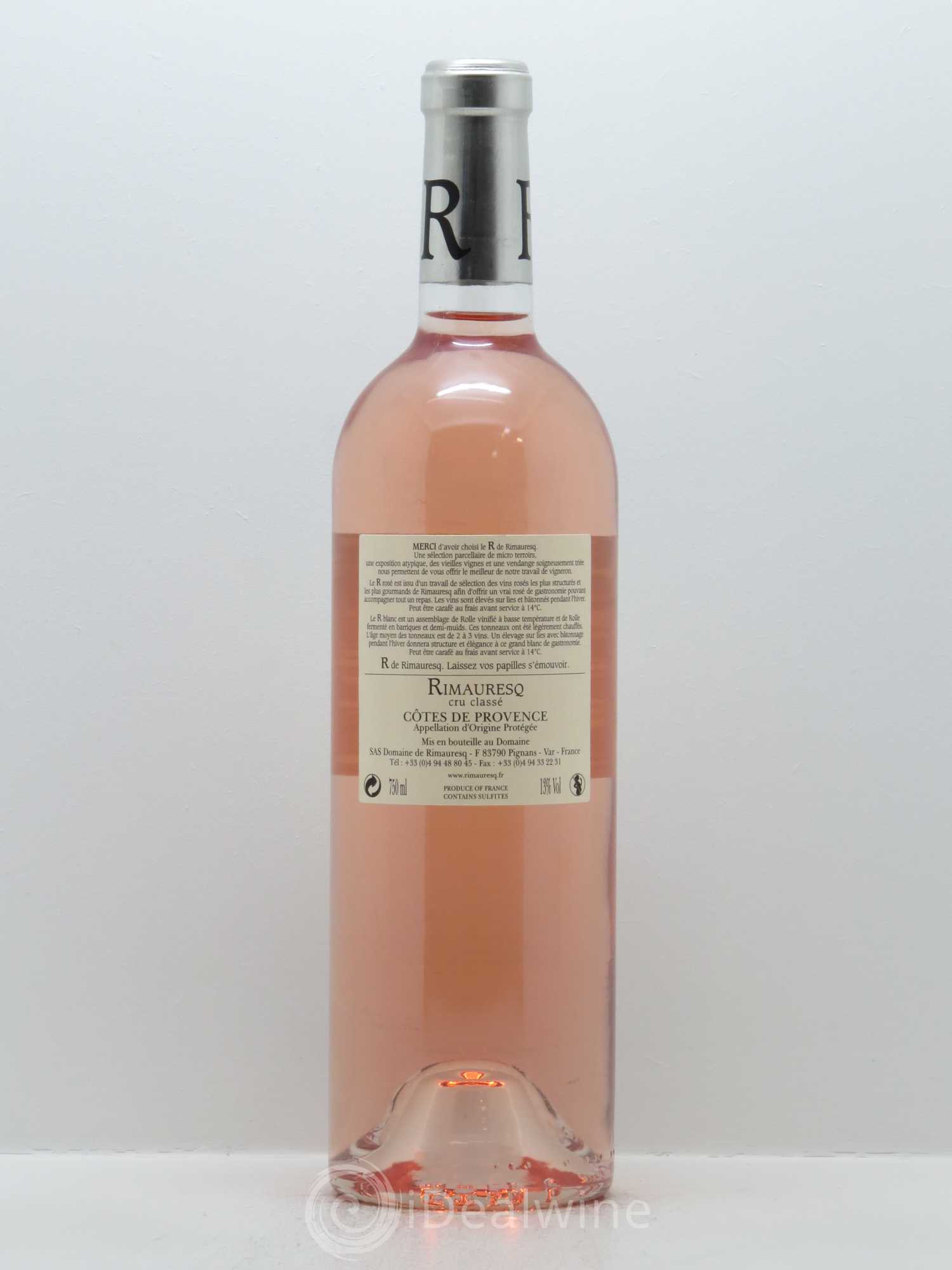 Côtes de Provence Rimauresq Cru Classé R de Rimauresq 2016 - Lotto di 1 bottiglia - 1