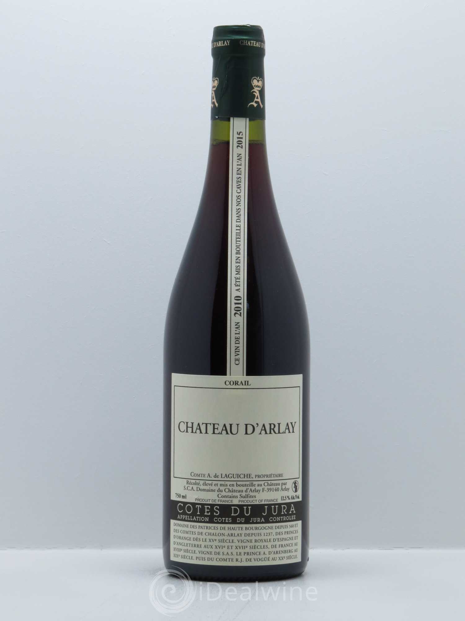 Côtes du Jura Corail Château d'Arlay 2010 - Lot de 1 bouteille - 0