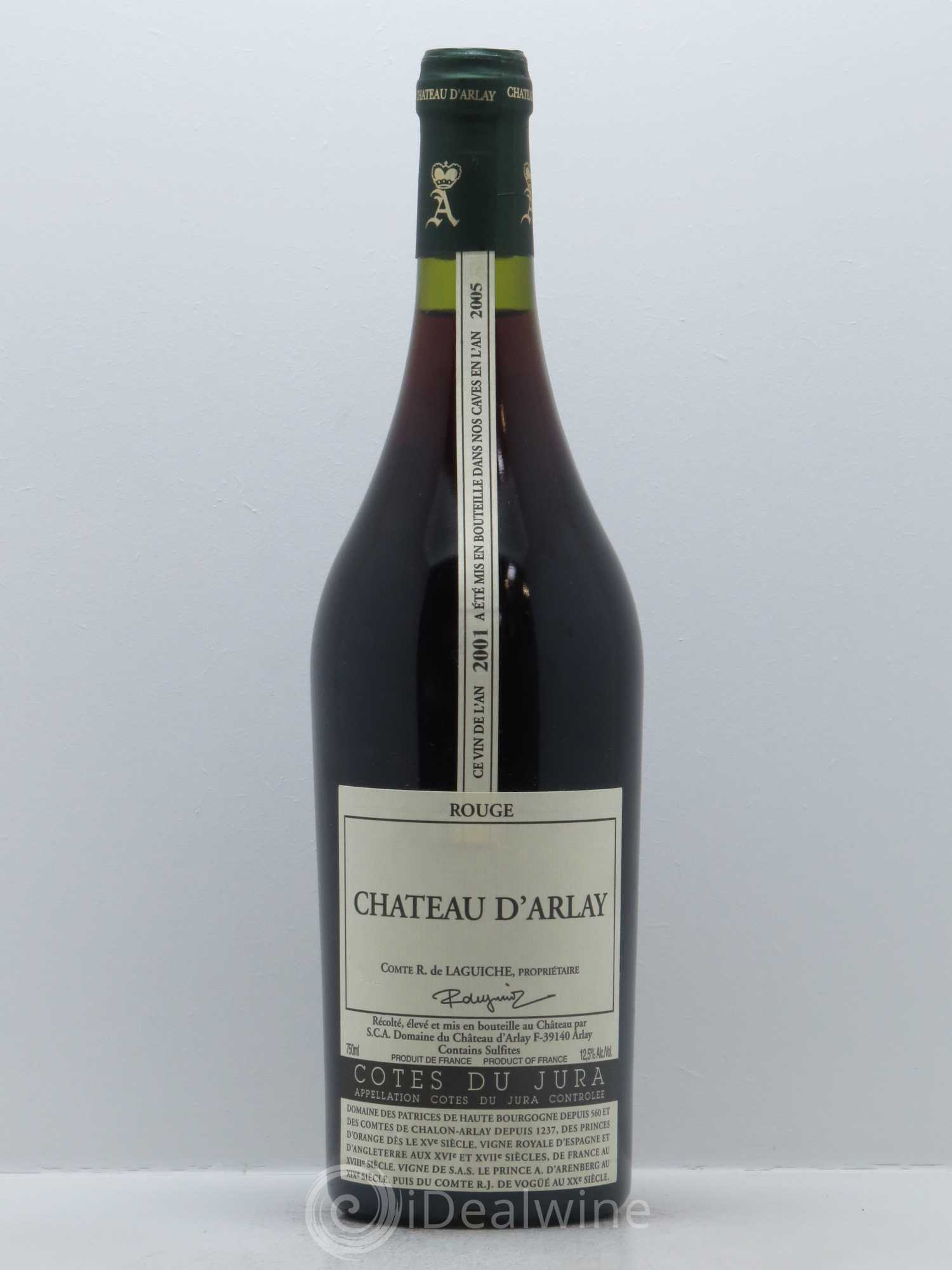Côtes du Jura Château d'Arlay 2001 - Lot de 1 bouteille - 0