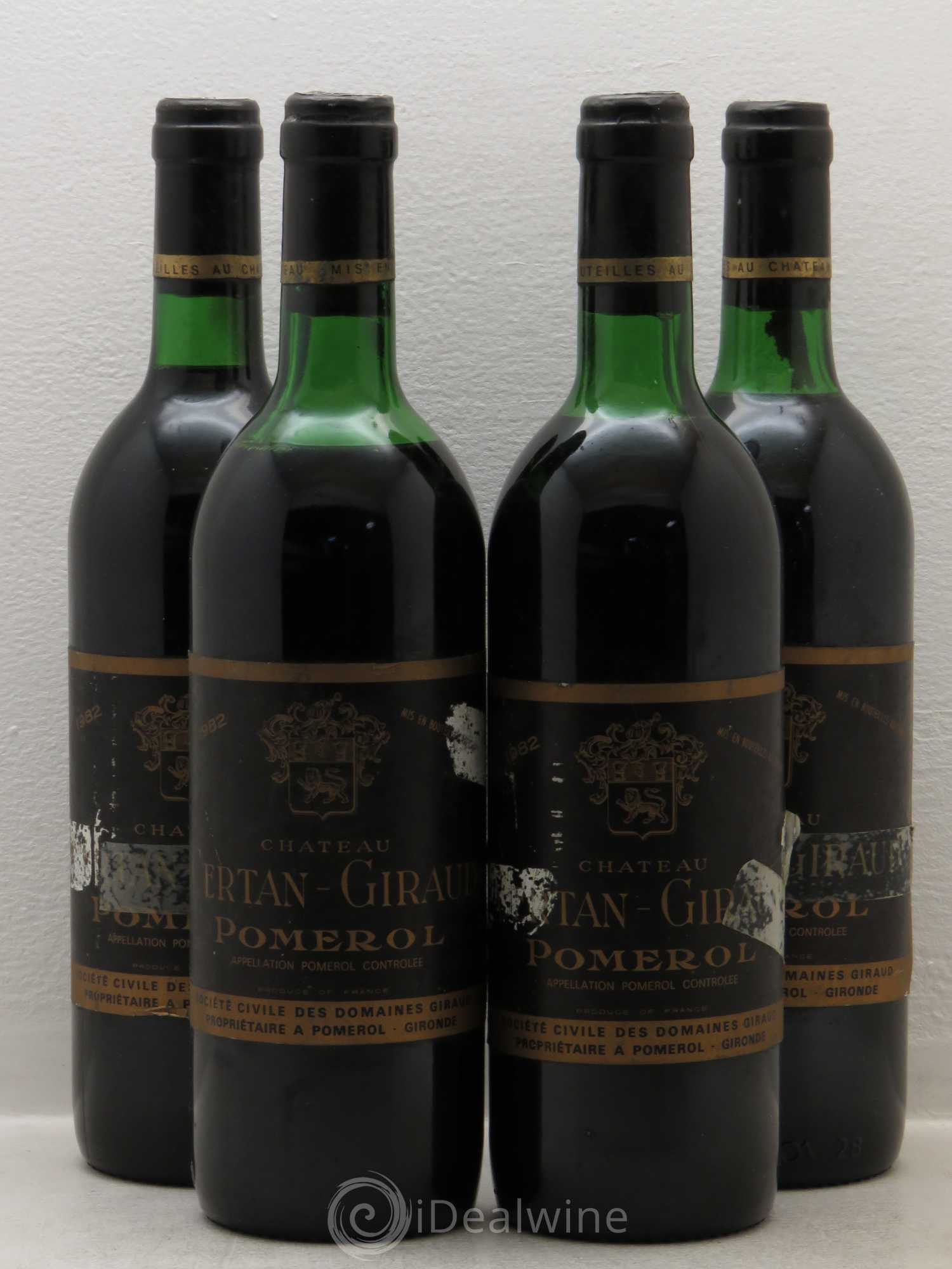 Château Certan Giraud 1982 - Lot de 4 bouteilles - 0