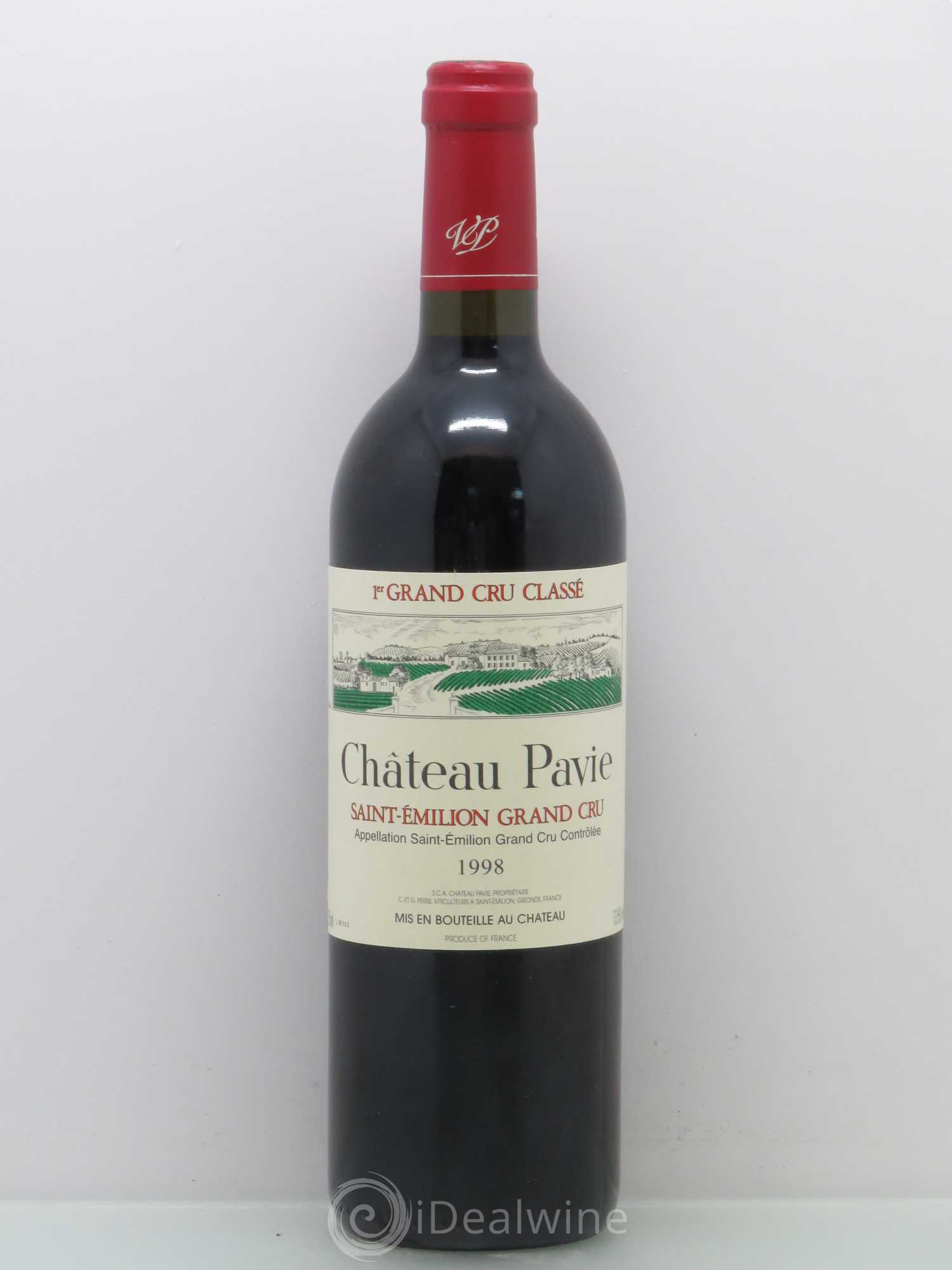 Château Pavie 1er Grand Cru Classé A 1998 - Lot de 1 bouteille - 0
