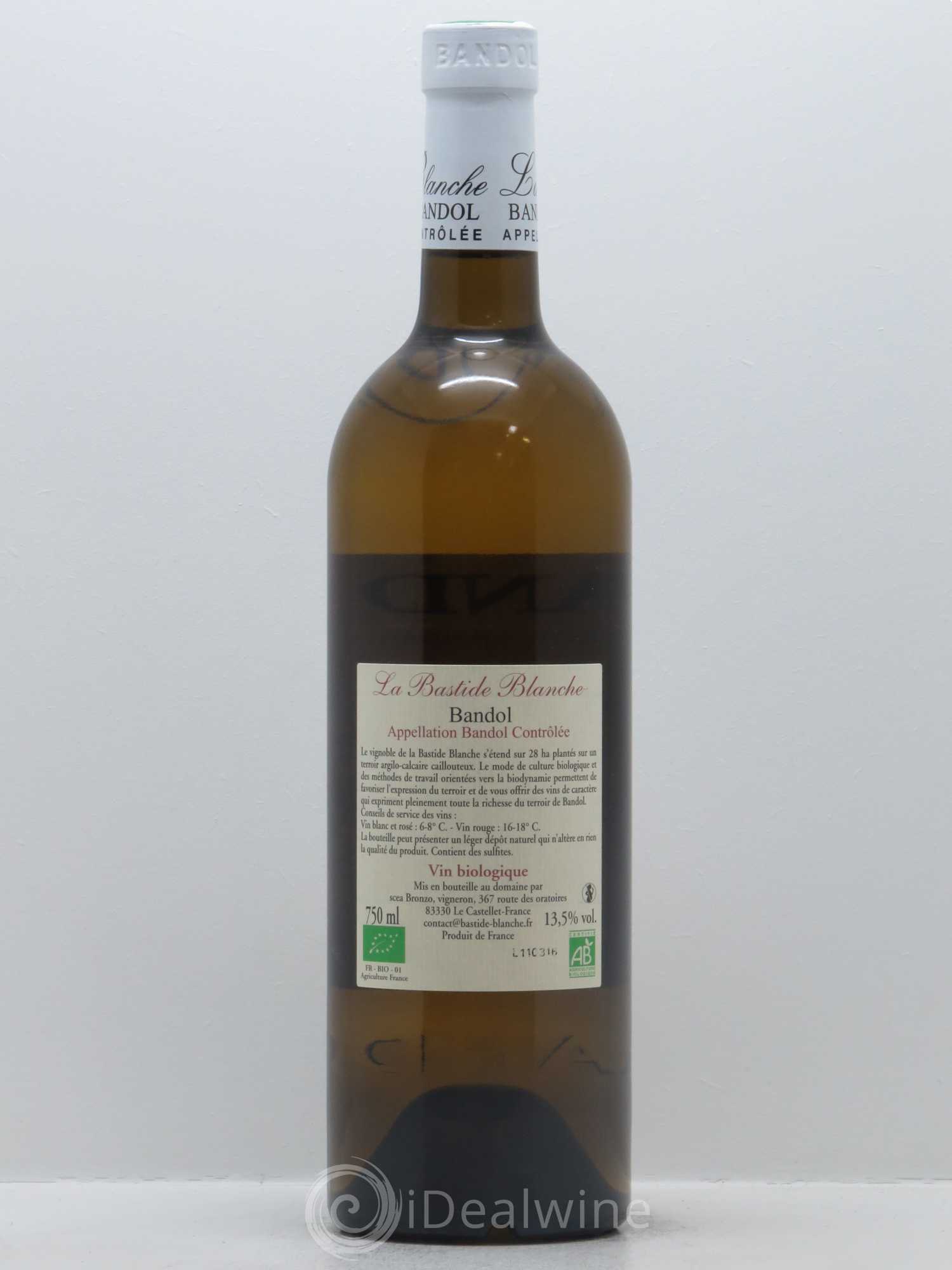 Bandol La Bastide Blanche Famille Bronzo 2015 - Lot de 1 bouteille - 1