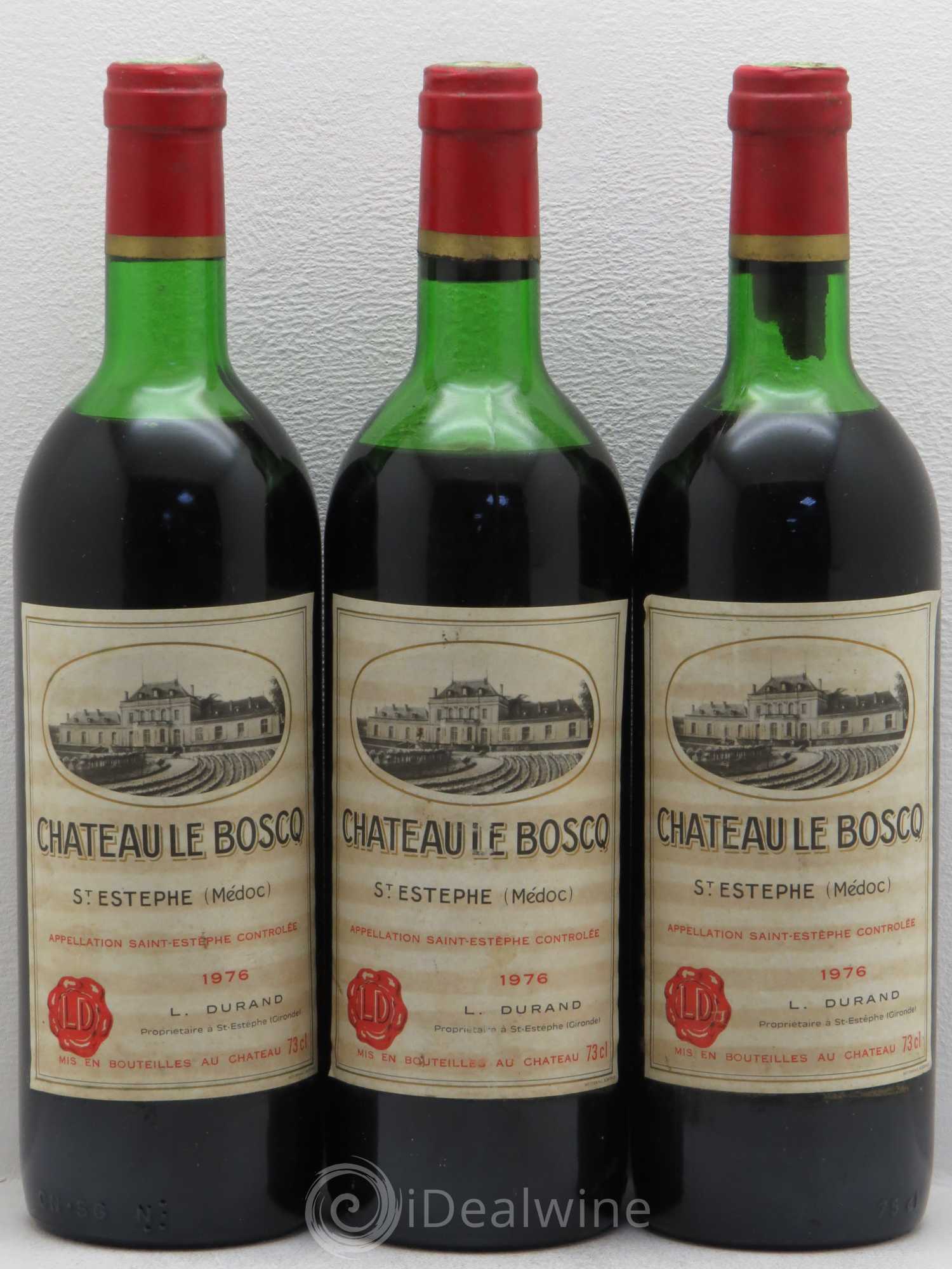 Château le Boscq Cru Bourgeois 1976 - Lot de 3 bouteilles - 0