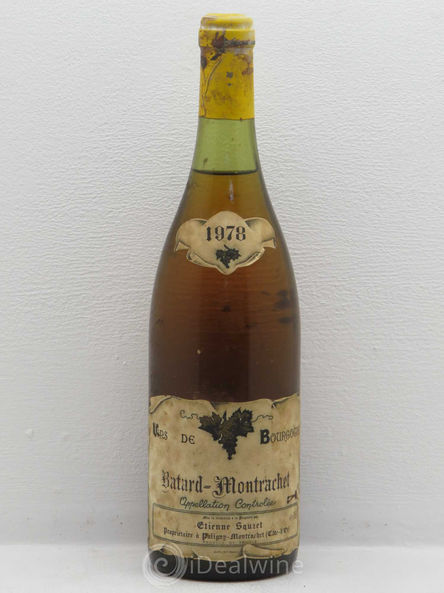 Bâtard-Montrachet Grand Cru Etienne Sauzet 1978 - Lot de 1 bouteille - 0