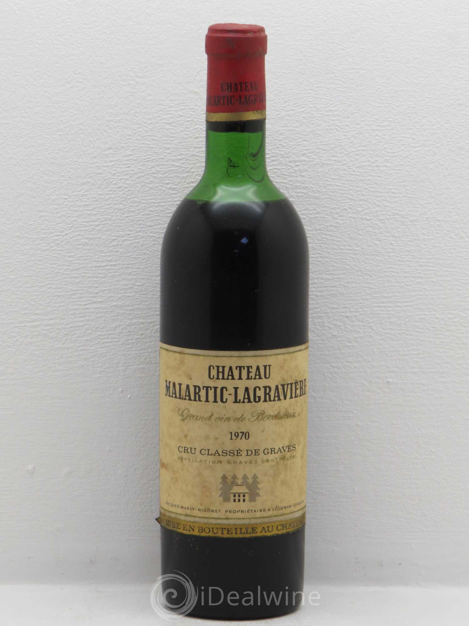 Château Malartic-Lagravière Cru Classé de Graves 1970 - Lot de 1 bouteille - 0