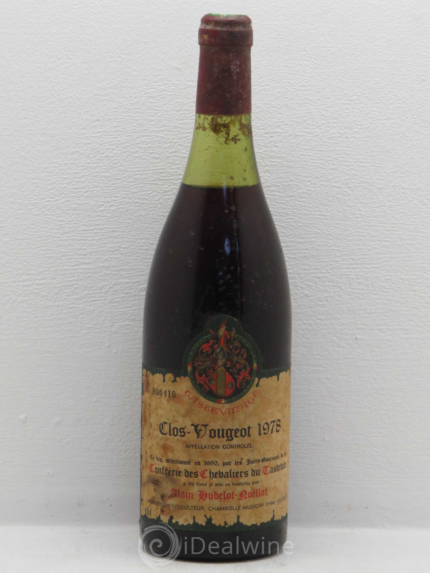 Clos de Vougeot Grand Cru Alain Hudelot 1978 - Lot de 1 bouteille - 0