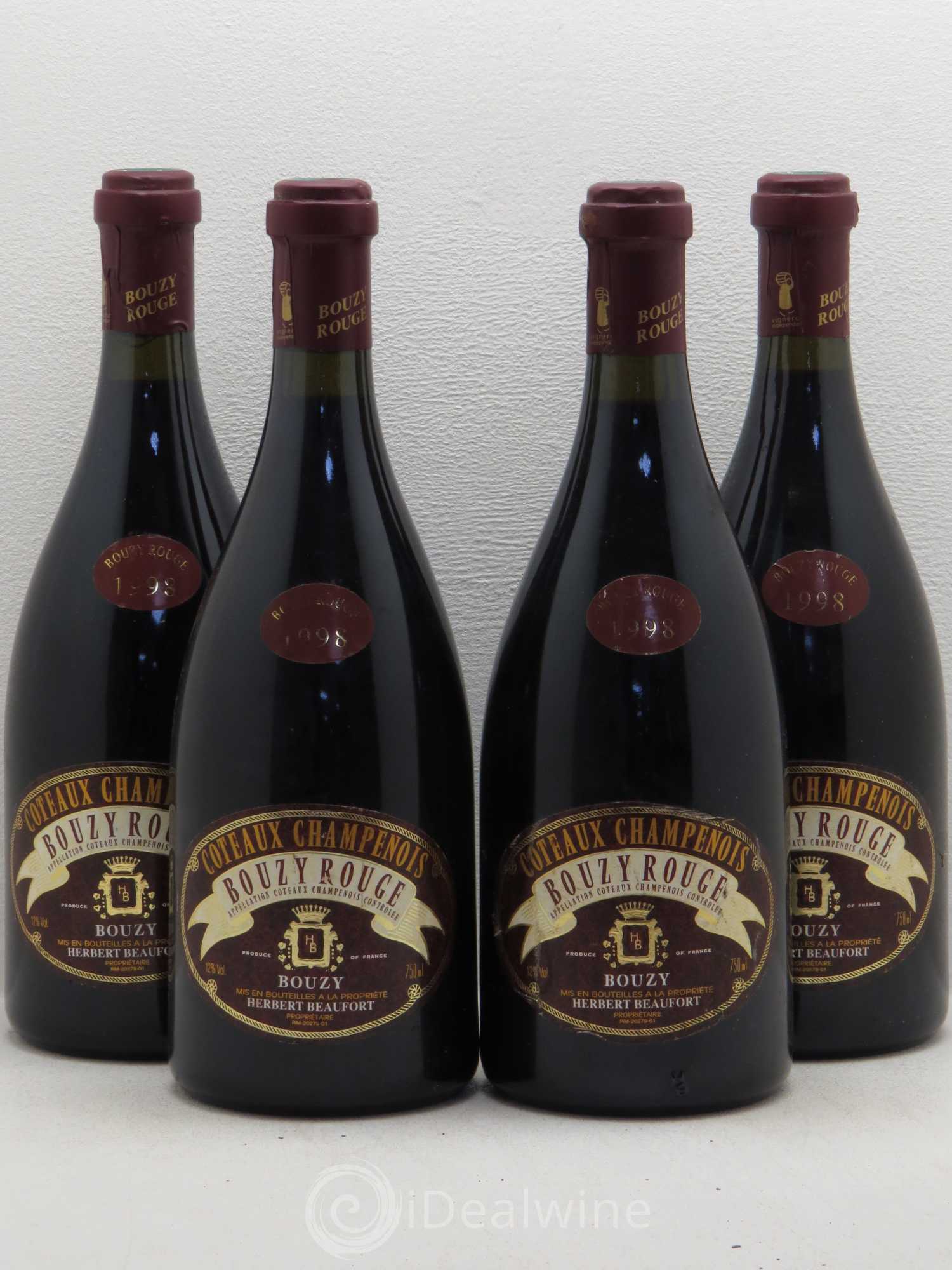 Divers Bouzy Herbert Beaufort 1998 - Posten von 4 Flaschen - 0