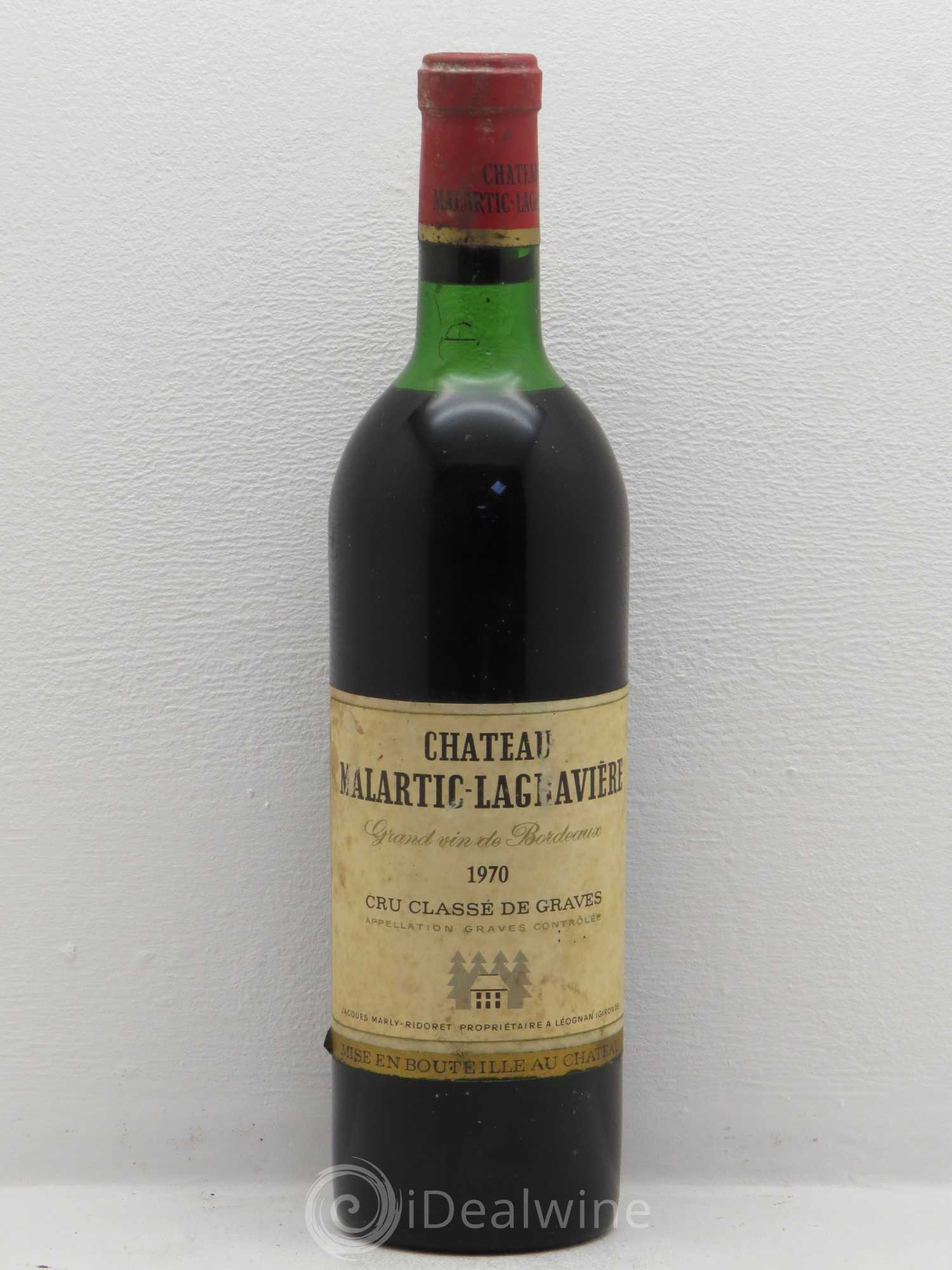 Château Malartic-Lagravière Cru Classé de Graves 1970 - Lot de 1 bouteille - 0