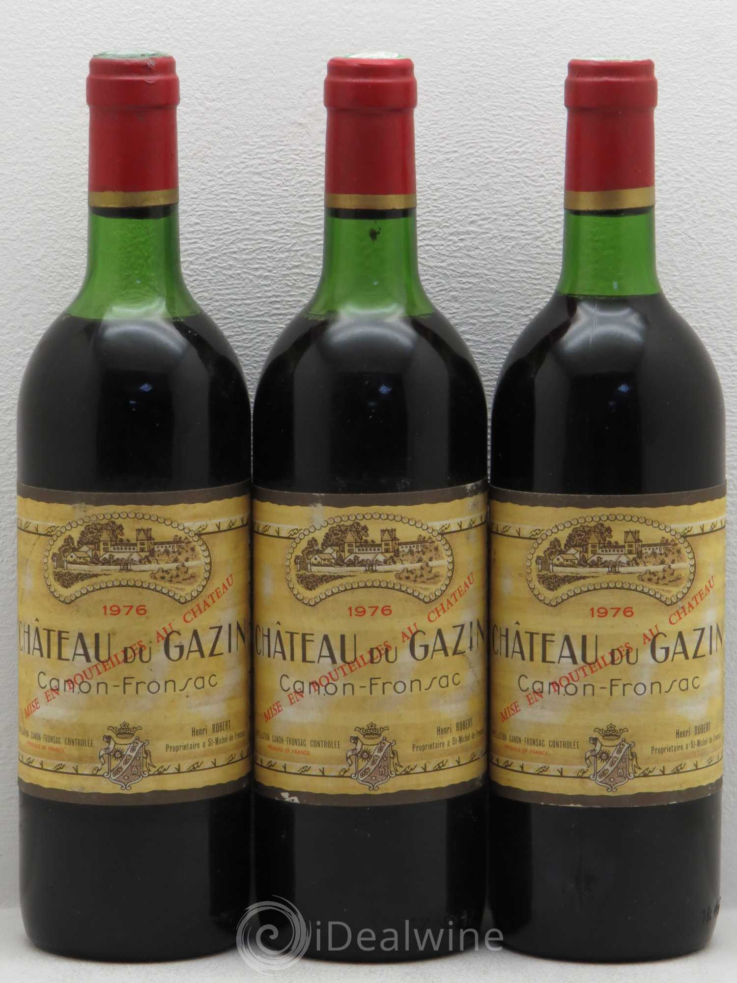 Canon-Fronsac 1976 - Posten von 3 Flaschen - 0