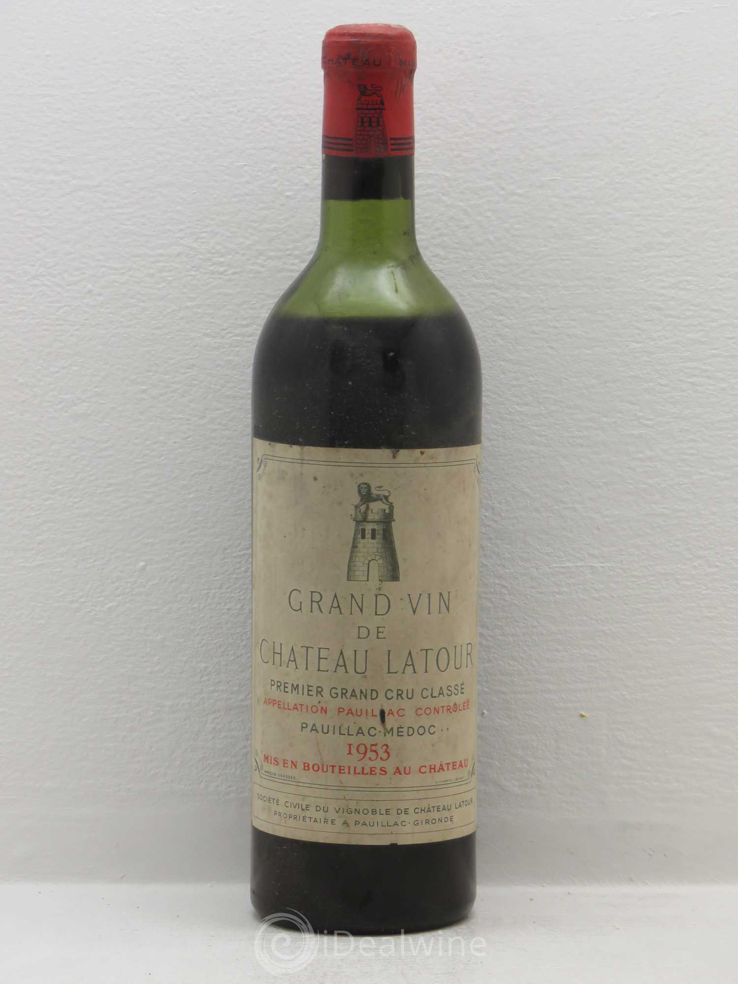 Château Latour 1er Grand Cru Classé 1953 - Lot de 1 bouteille - 0