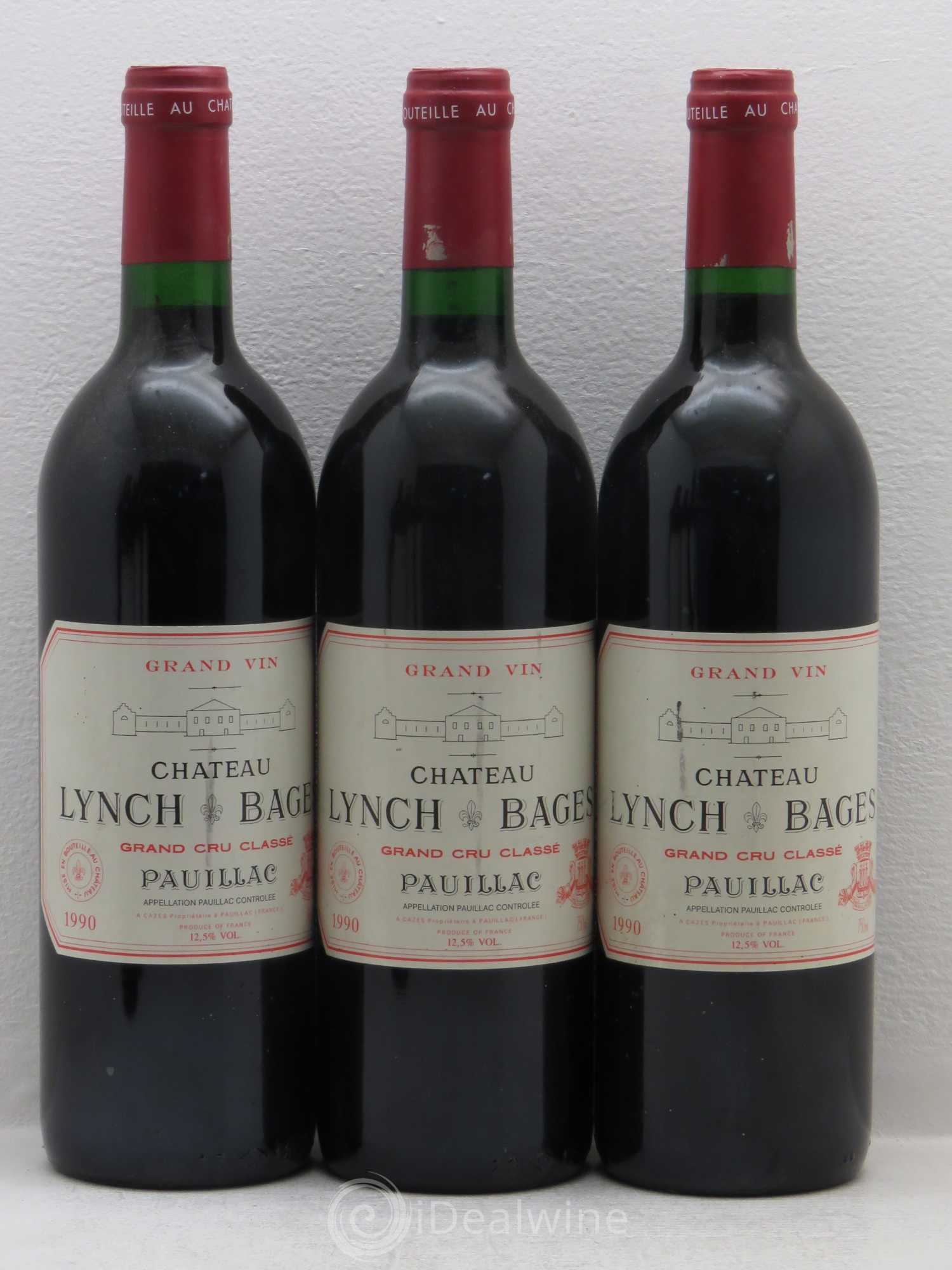 Château Lynch Bages 5ème Grand Cru Classé 1990 - Lot de 6 bouteilles - 1