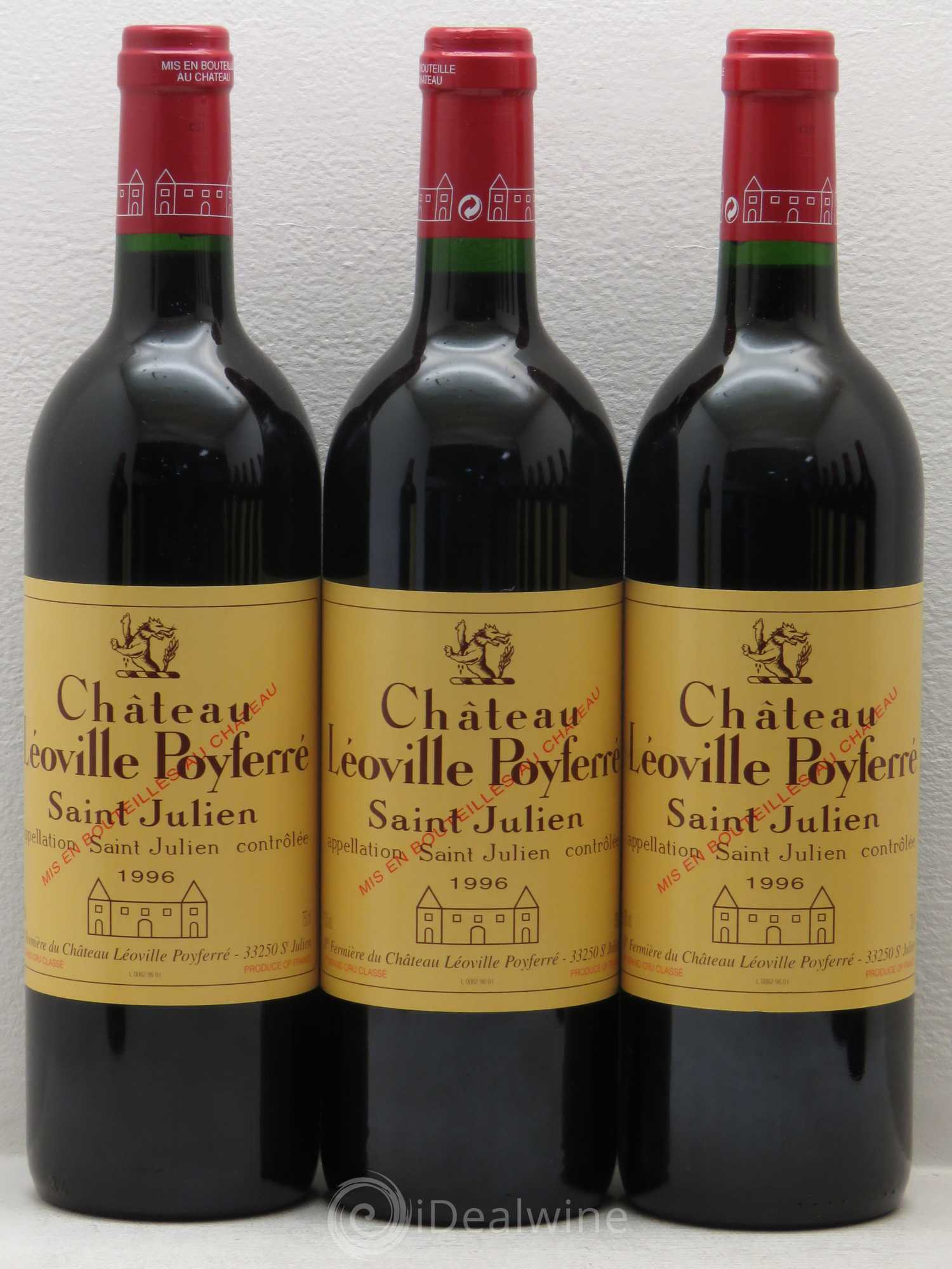 Château Léoville Poyferré 2ème Grand Cru Classé 1996 - Lot de 12 bouteilles - 2