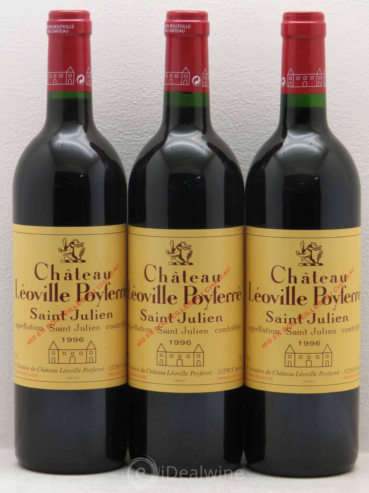Château Léoville Poyferré 2ème Grand Cru Classé 1996 - Lot de 12 bouteilles - 4