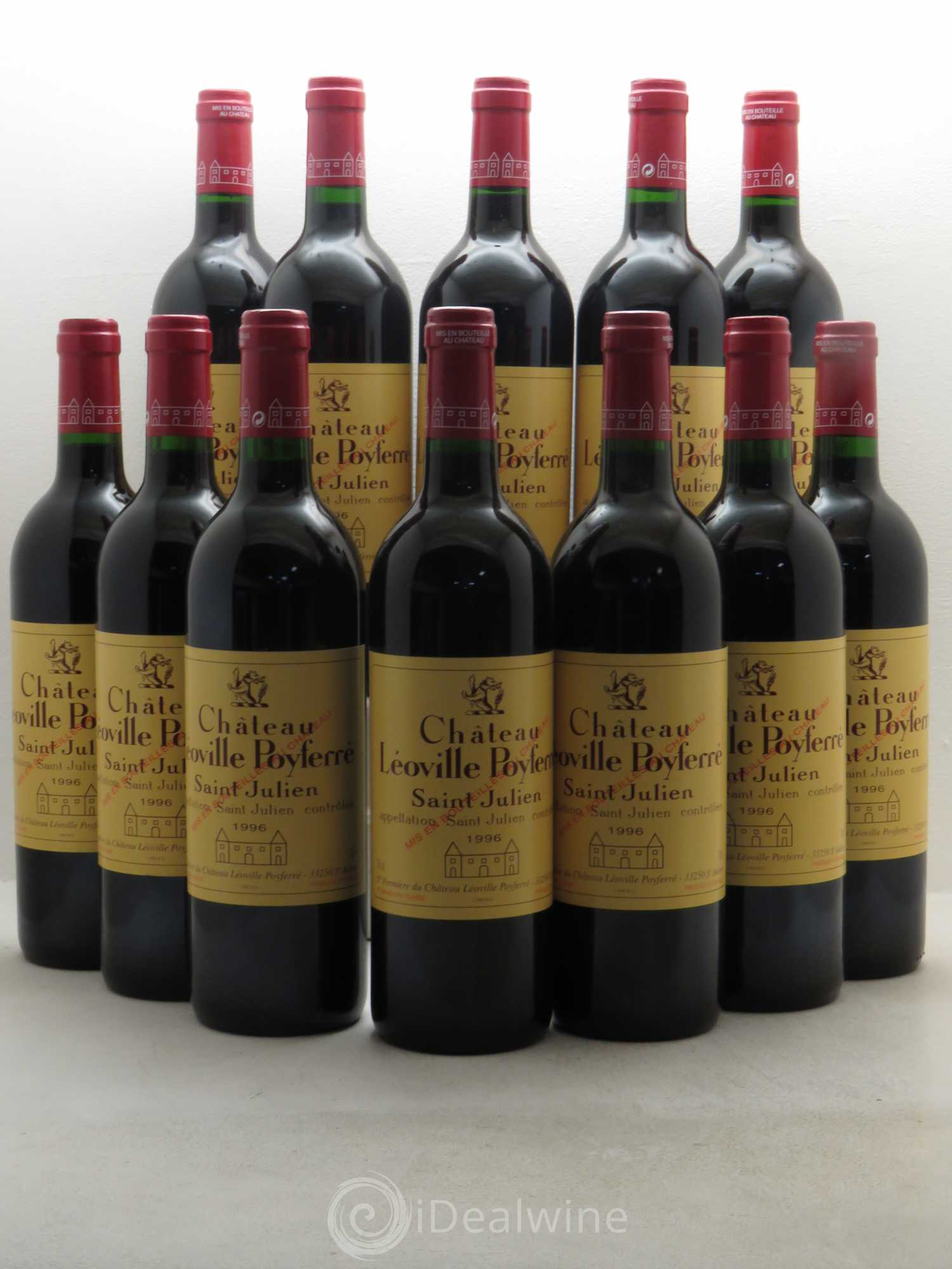 Château Léoville Poyferré 2ème Grand Cru Classé 1996 - Lot de 12 bouteilles - 0