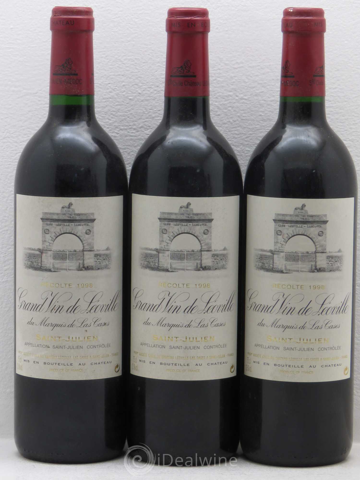Château Léoville Las Cases 2ème Grand Cru Classé 1998 - Lot de 6 bouteilles - 2