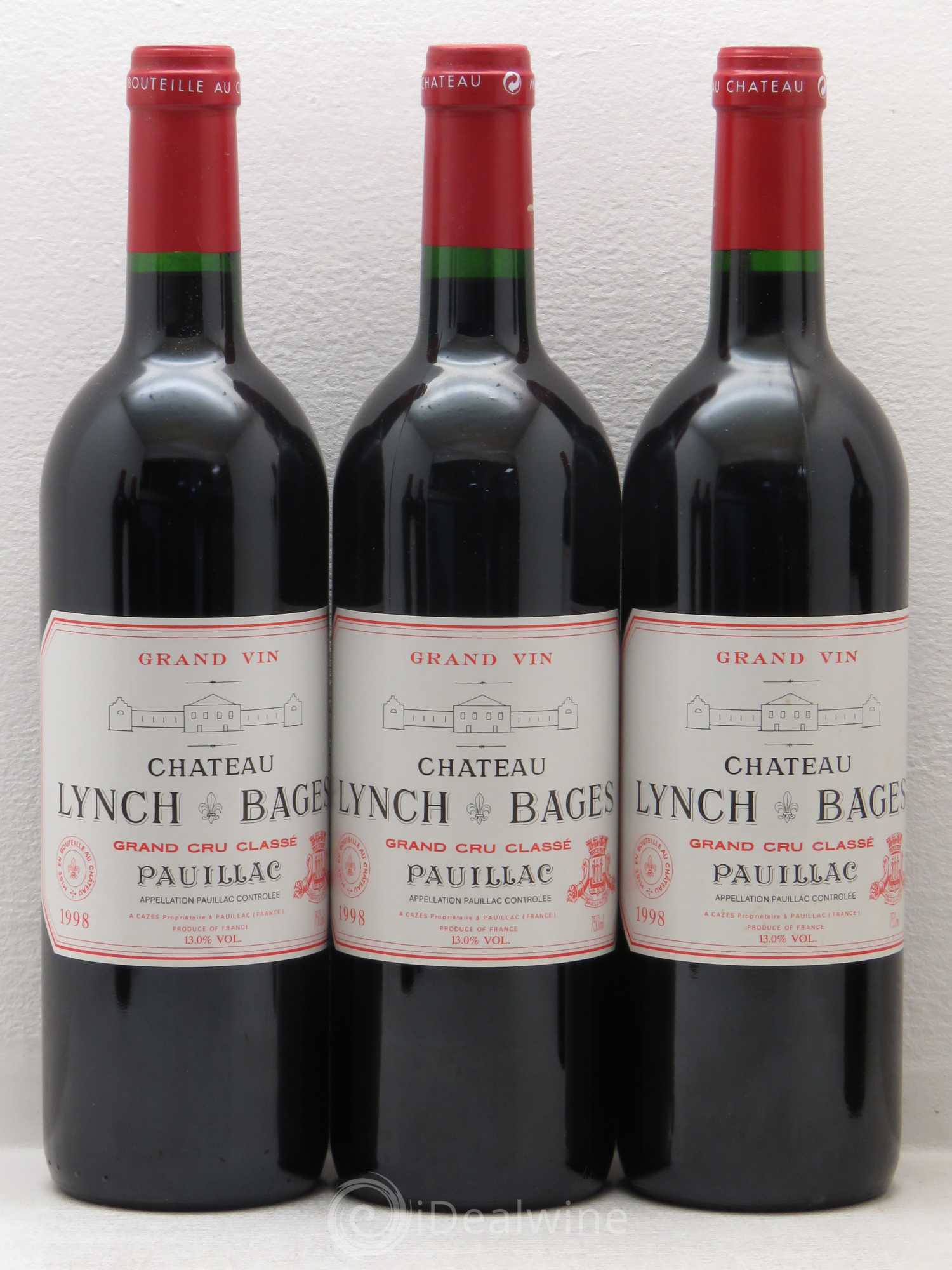 Château Lynch Bages 5ème Grand Cru Classé 1998 - Lot de 12 bouteilles - 3