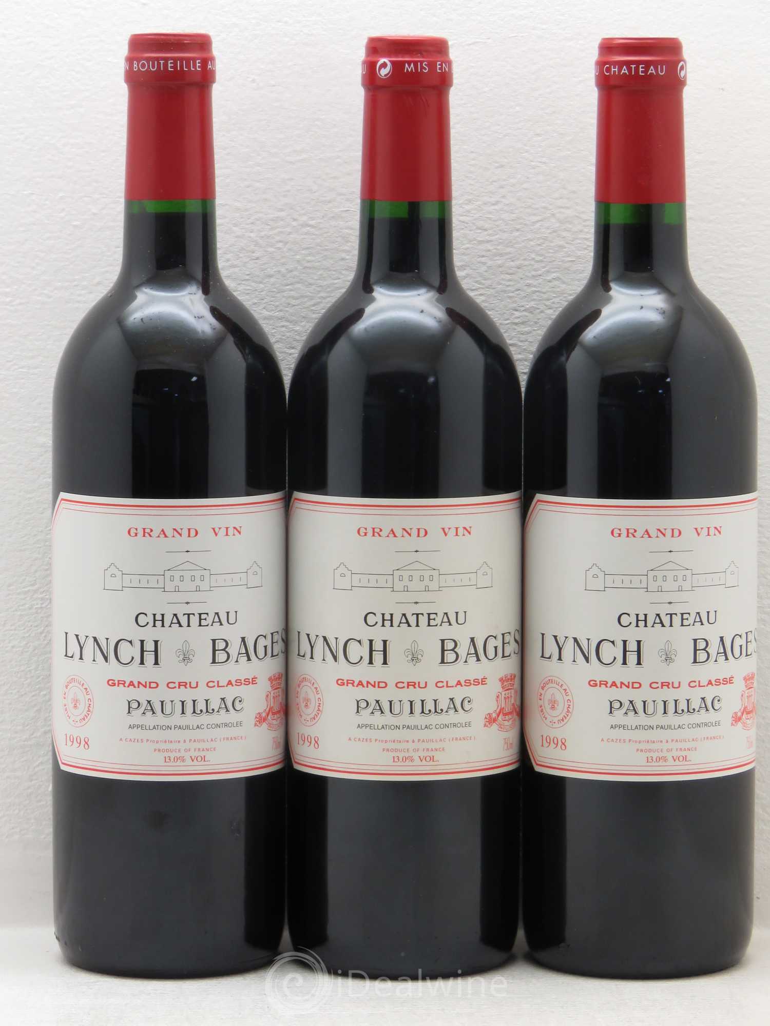 Château Lynch Bages 5ème Grand Cru Classé 1998 - Lot de 12 bouteilles - 4