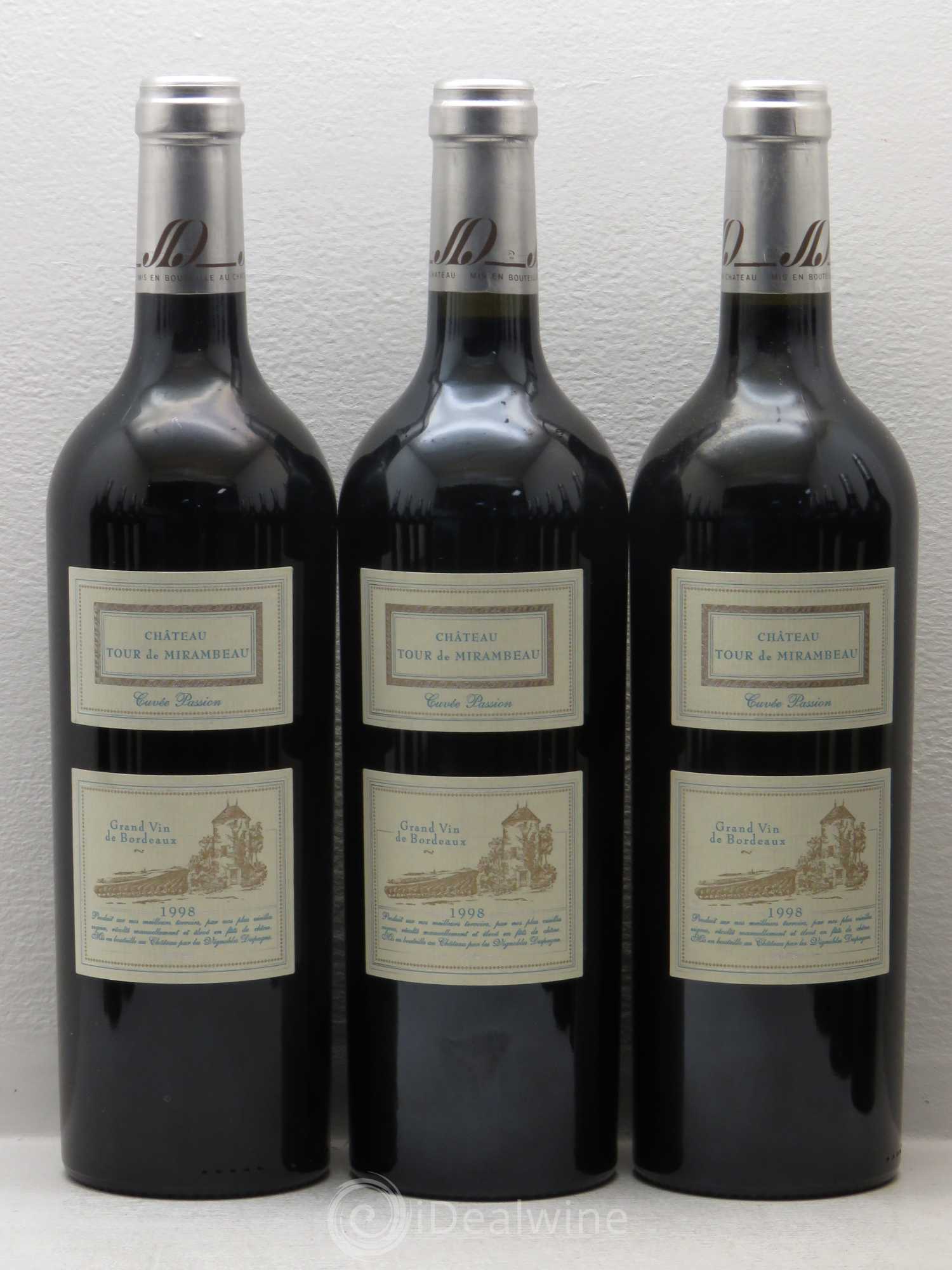 Divers Château Tour de  Mirambeau cuvee Passion Bordeaux Supérieur  1998 - Posten von 12 Flaschen - 1