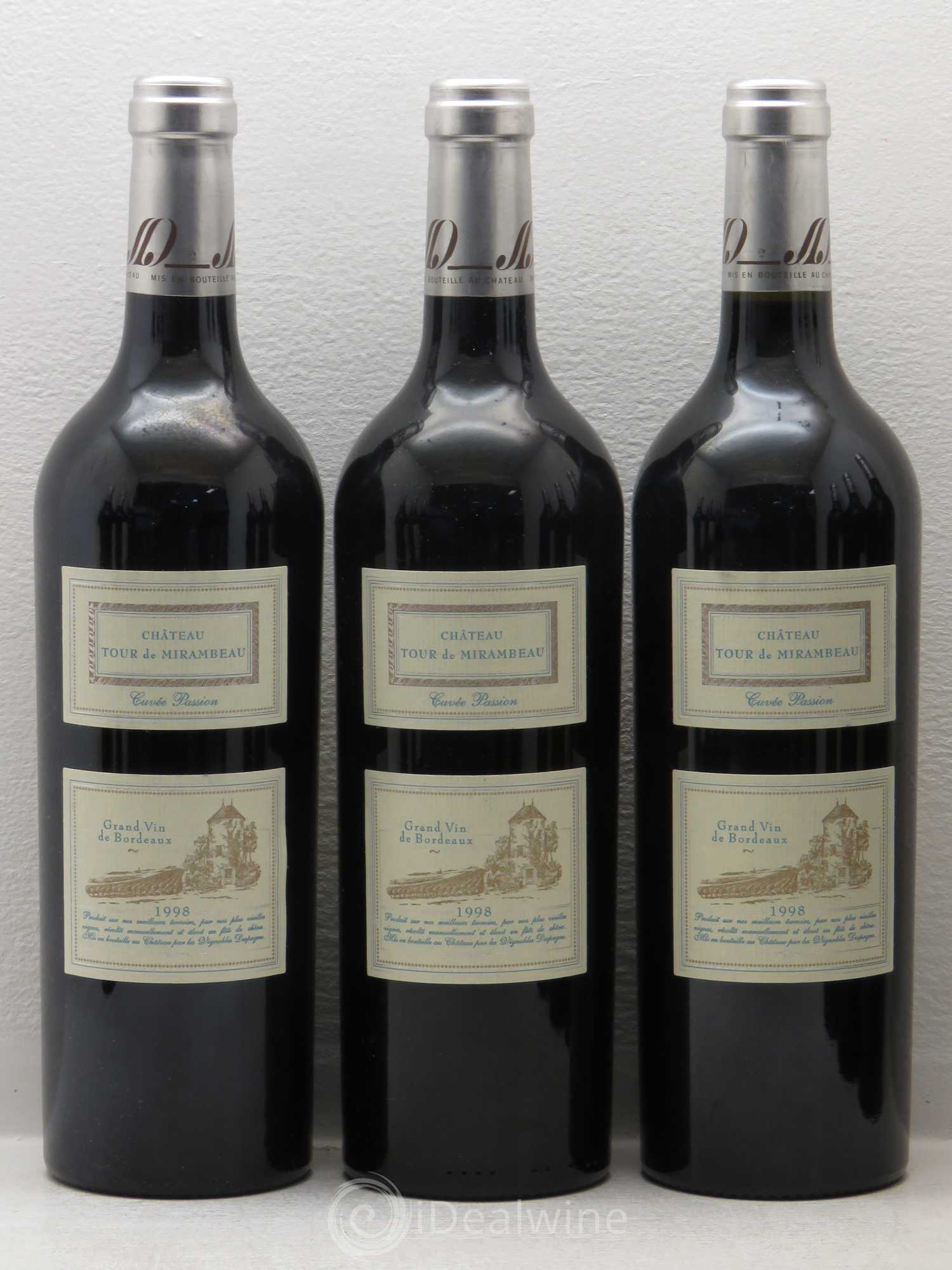 Divers Château Tour de  Mirambeau cuvee Passion Bordeaux Supérieur  1998 - Posten von 12 Flaschen - 2