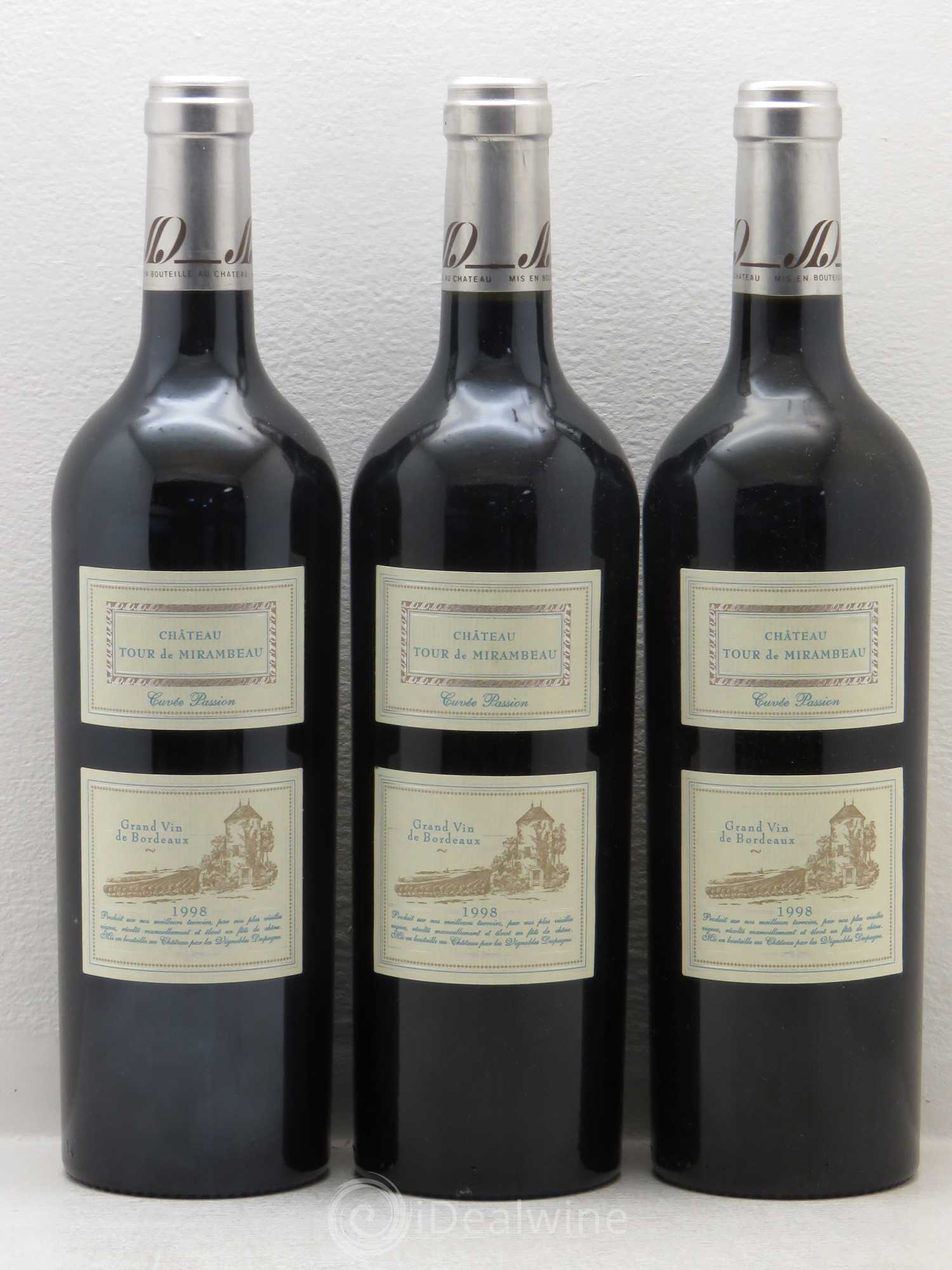 Divers Château Tour de  Mirambeau cuvee Passion Bordeaux Supérieur  1998 - Posten von 12 Flaschen - 4